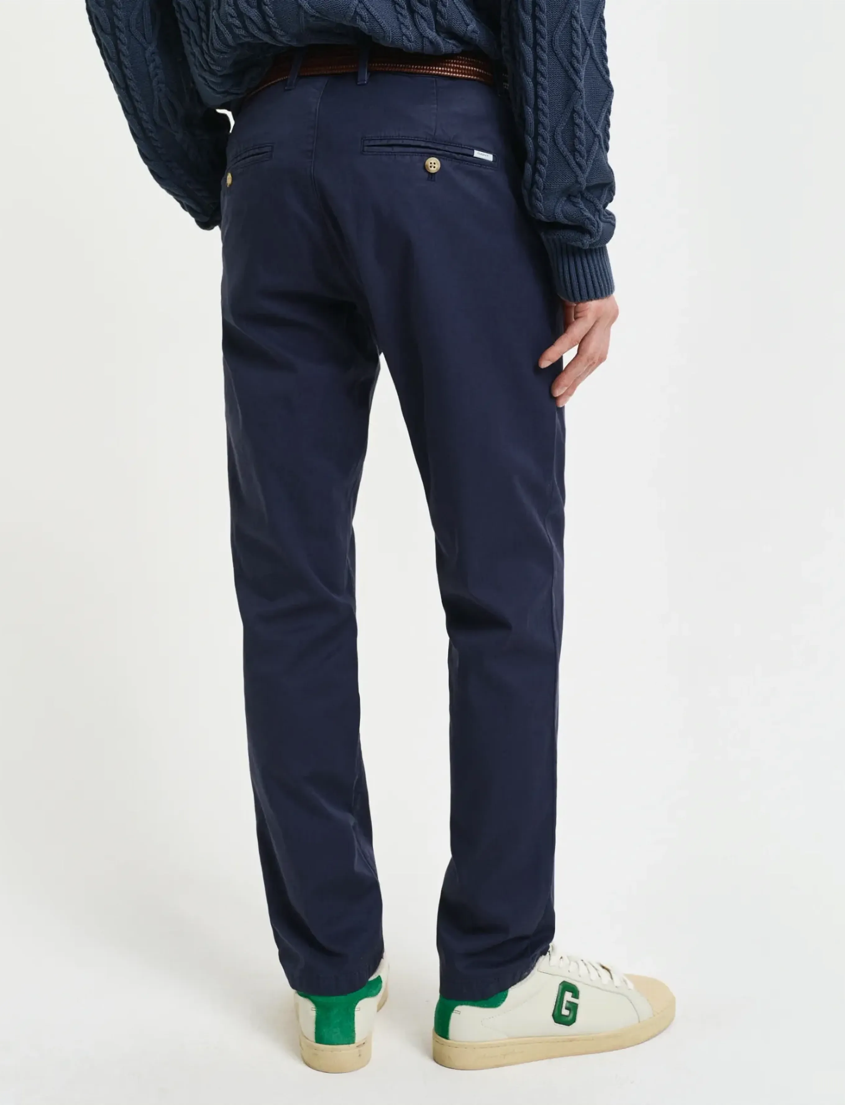 Gant - SLIM SUNFADED CHINOS - chinos - evening blue - 3