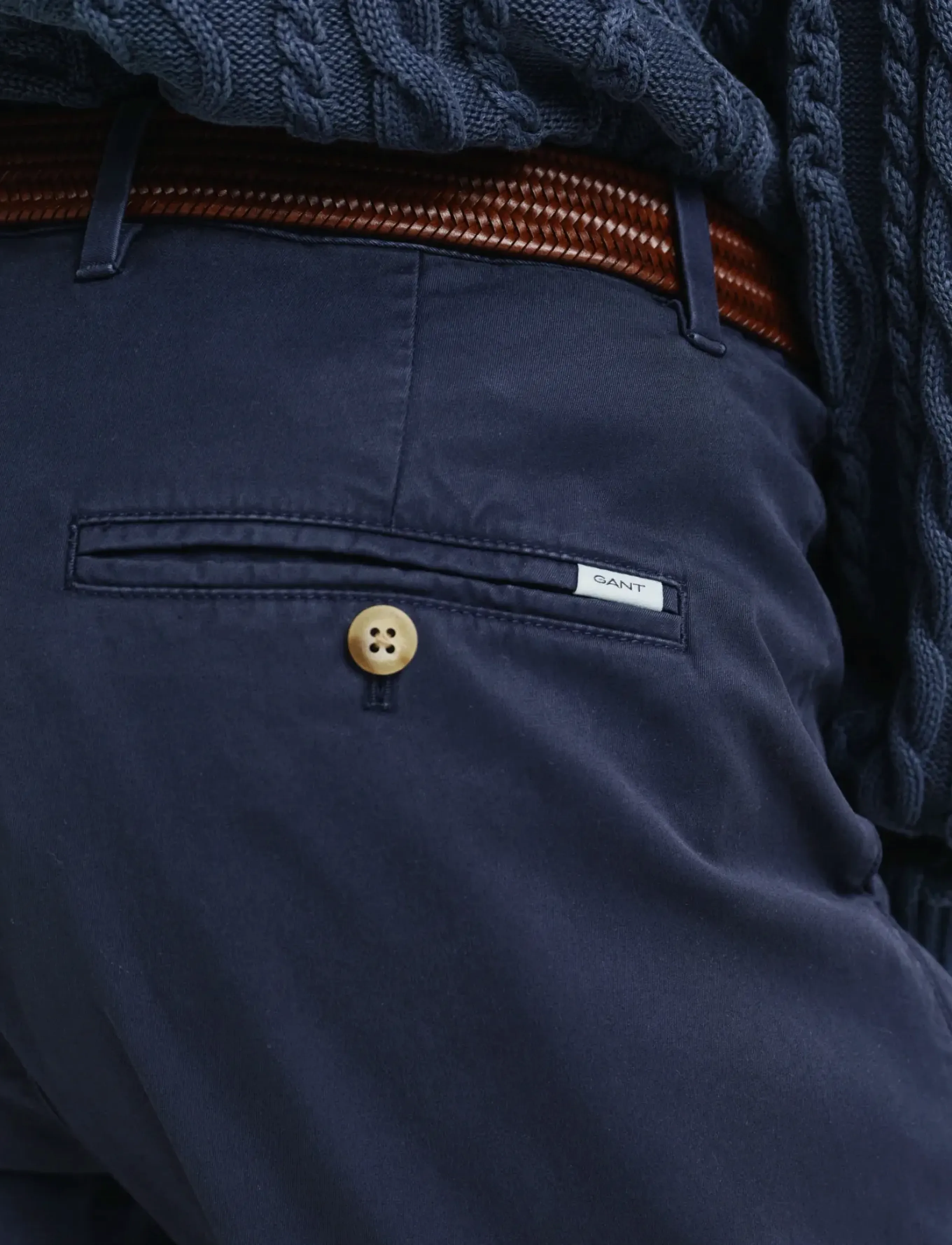 Gant - SLIM SUNFADED CHINOS - chinos - evening blue - 4