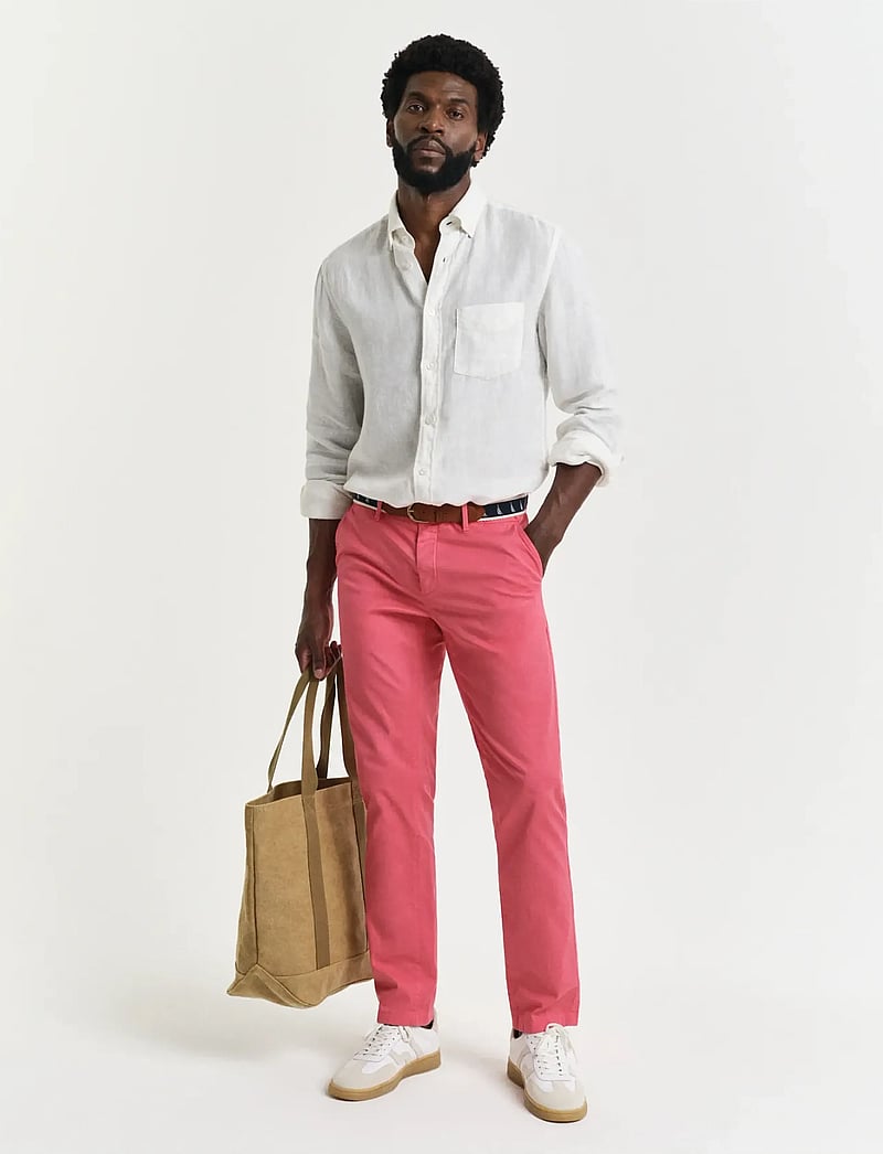 GANT - SLIM SUNFADED CHINOS - chinos - watermelon red - 0
