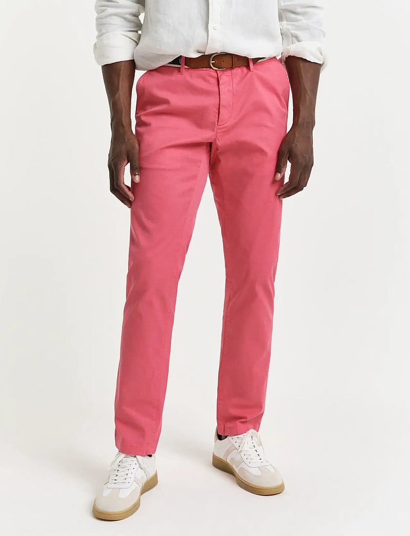 GANT - SLIM SUNFADED CHINOS - chinos - watermelon red - 3