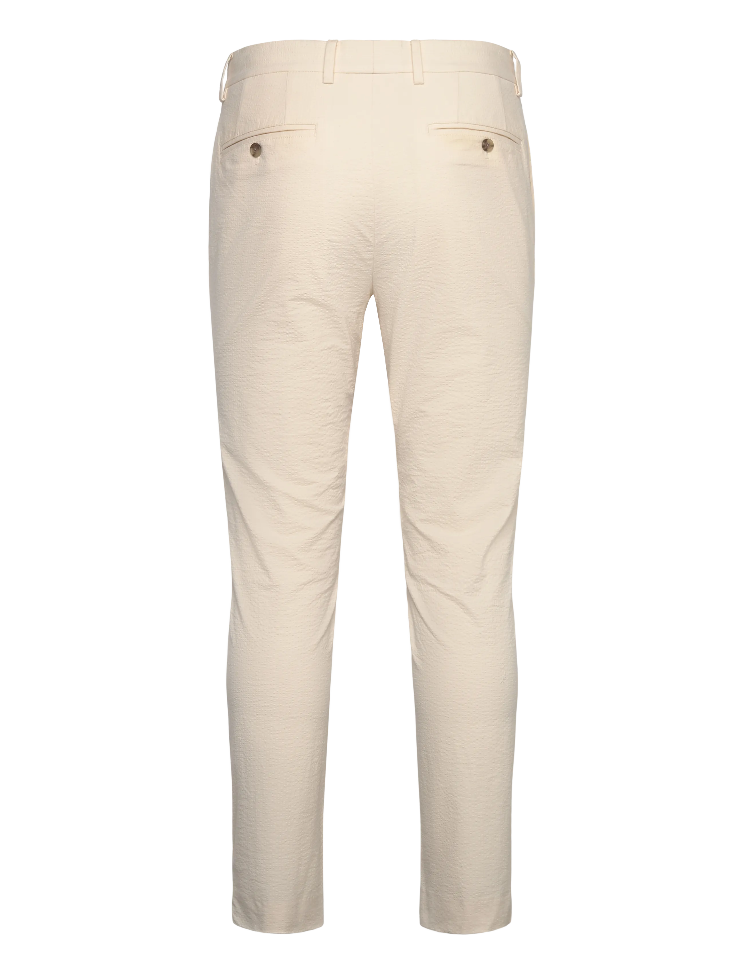 Gant - SLIM TAPERED SEERSUCKER SUIT PANTS - pantalons chino - cream - 2
