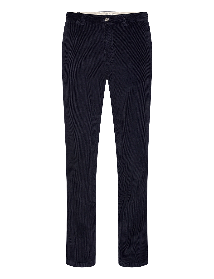 Gant - REG CORD PANTS - casual trousers - evening blue - 1
