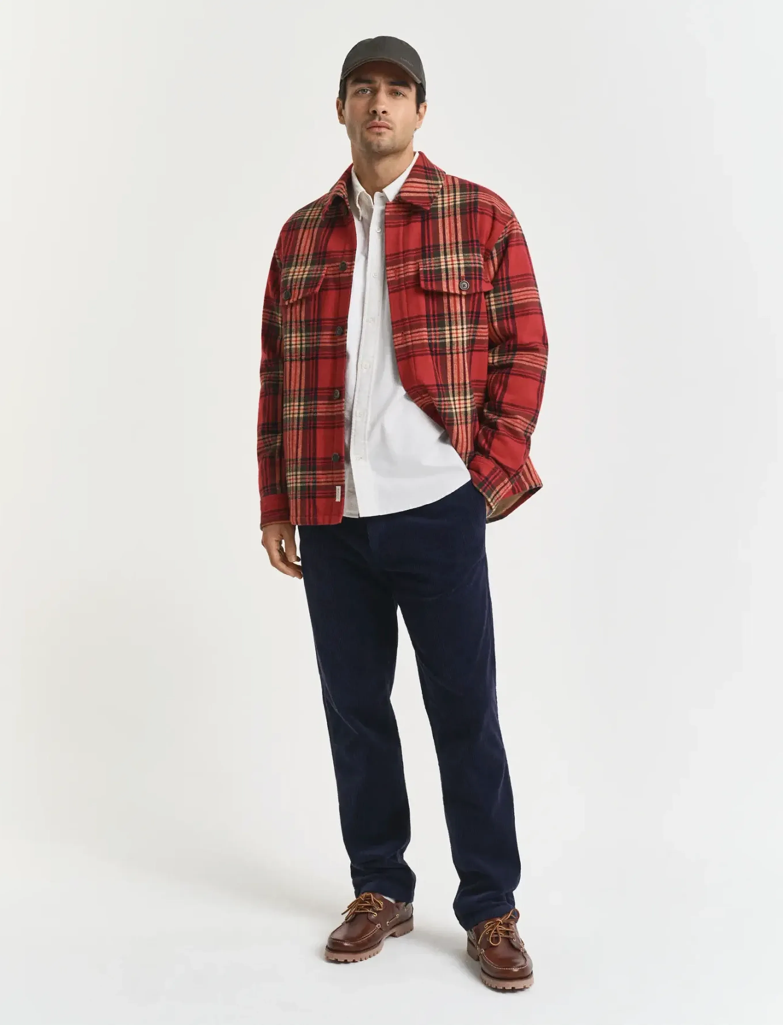 Gant REG CORD PANTS - Hosen - EVENING BLUE / navy