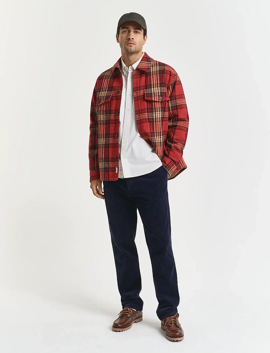 Gant - REG CORD PANTS - casual trousers - evening blue - 0