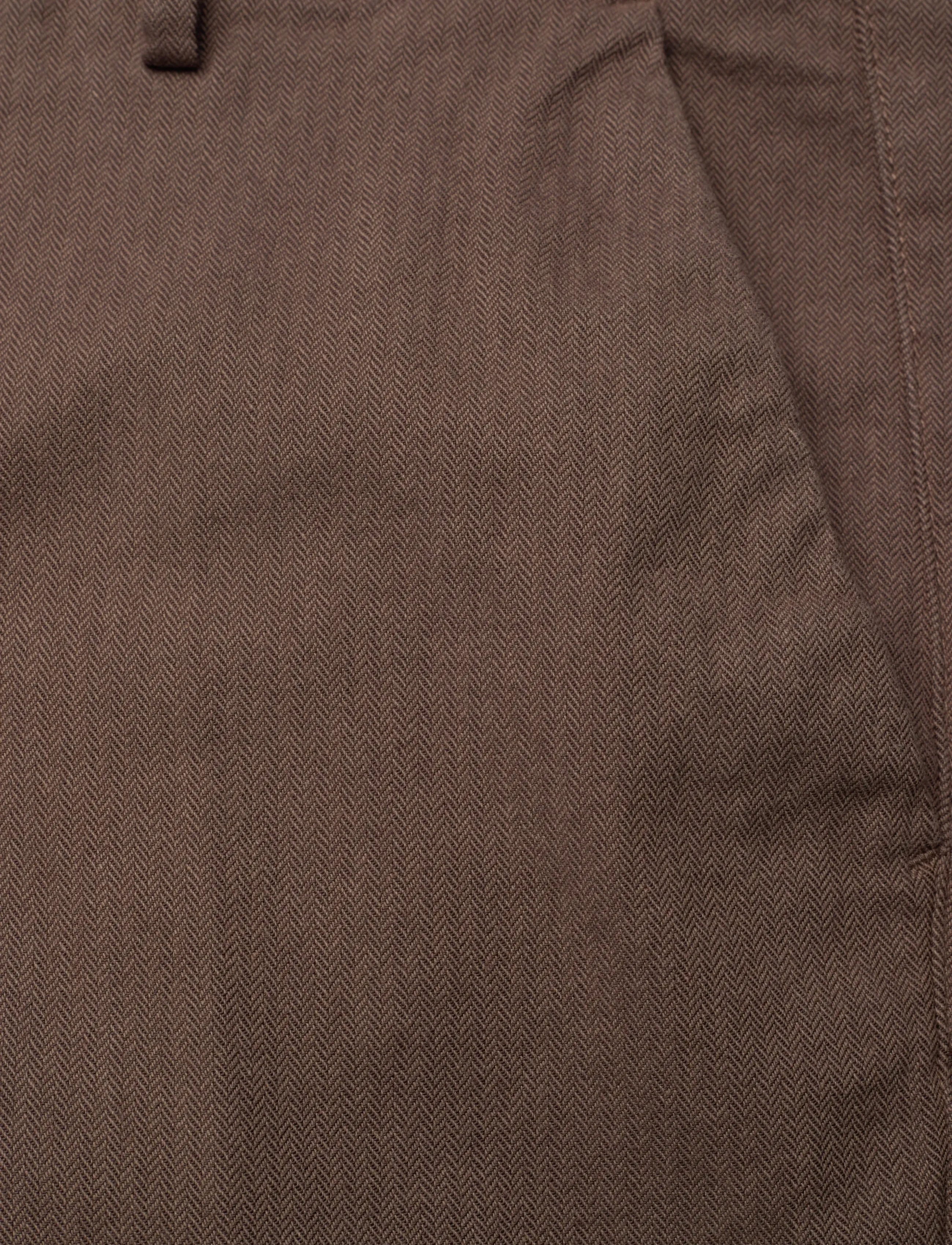 Gant - SLIM COTTON HERRINGBONE PANTS - casual broeken - rich brown - 2