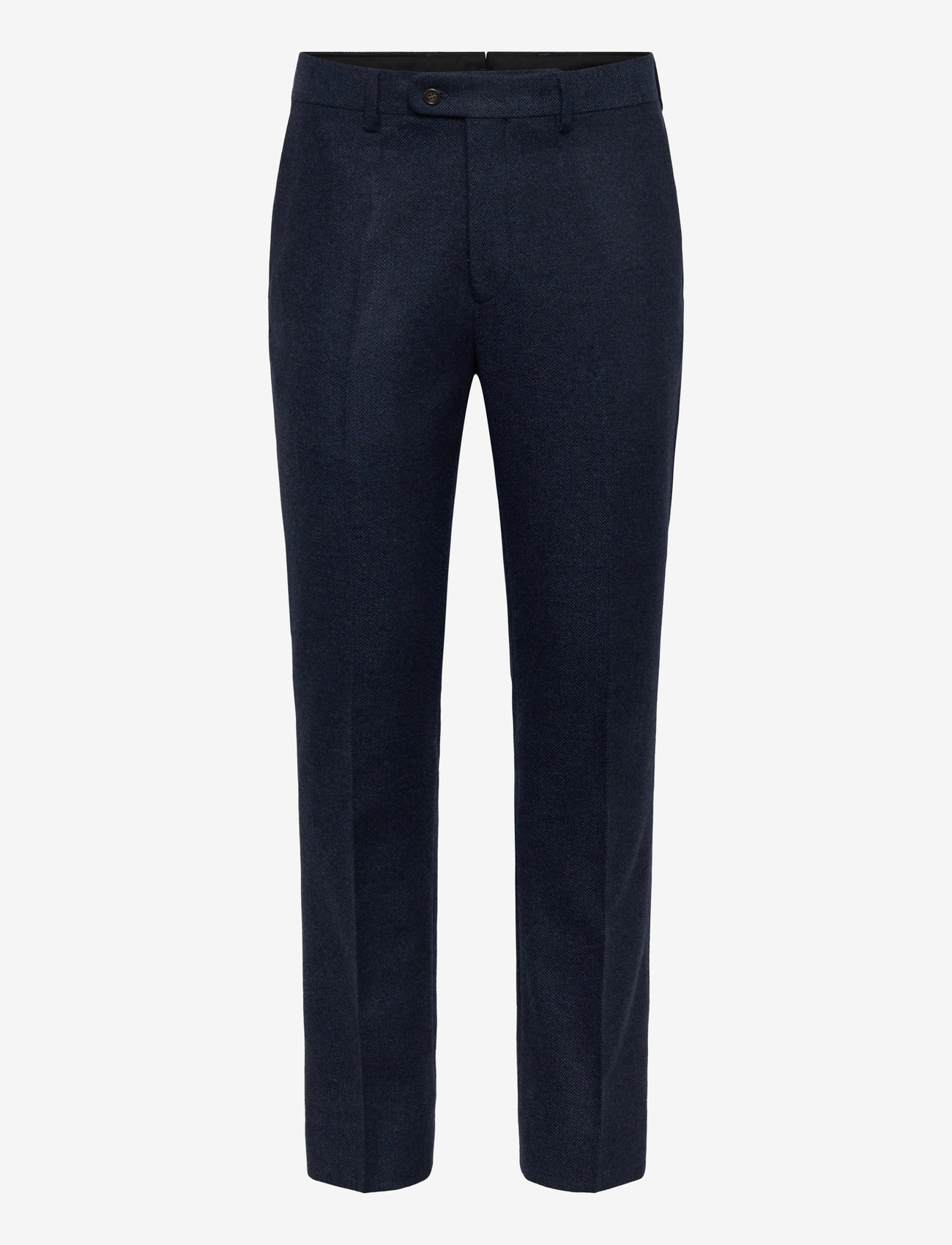 GANT - FLANNEL HERRINGBONE SUIT PANTS - formell - evening blue - 1