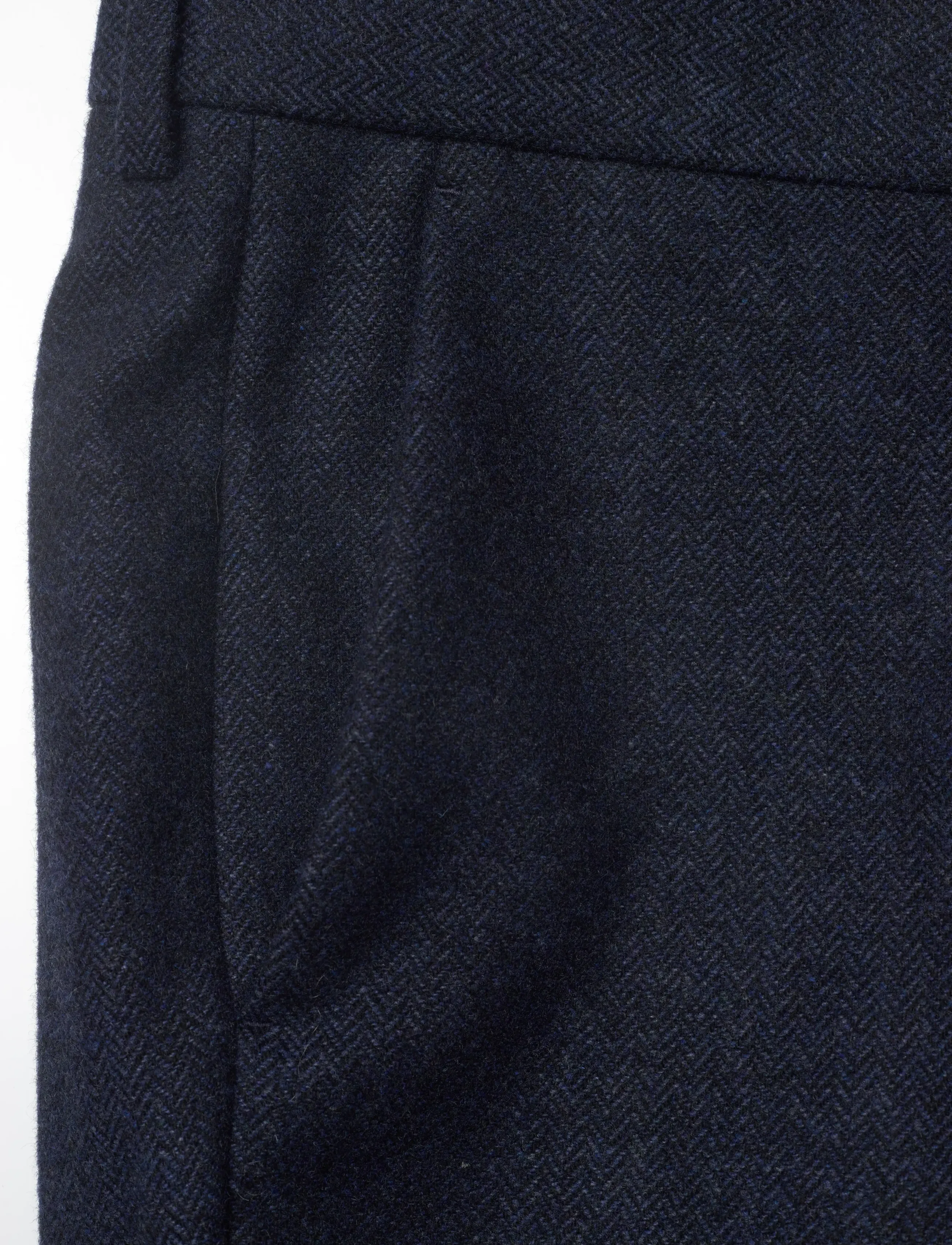 Gant - FLANNEL HERRINGBONE SUIT PANTS - pantalons habillés - evening blue - 5