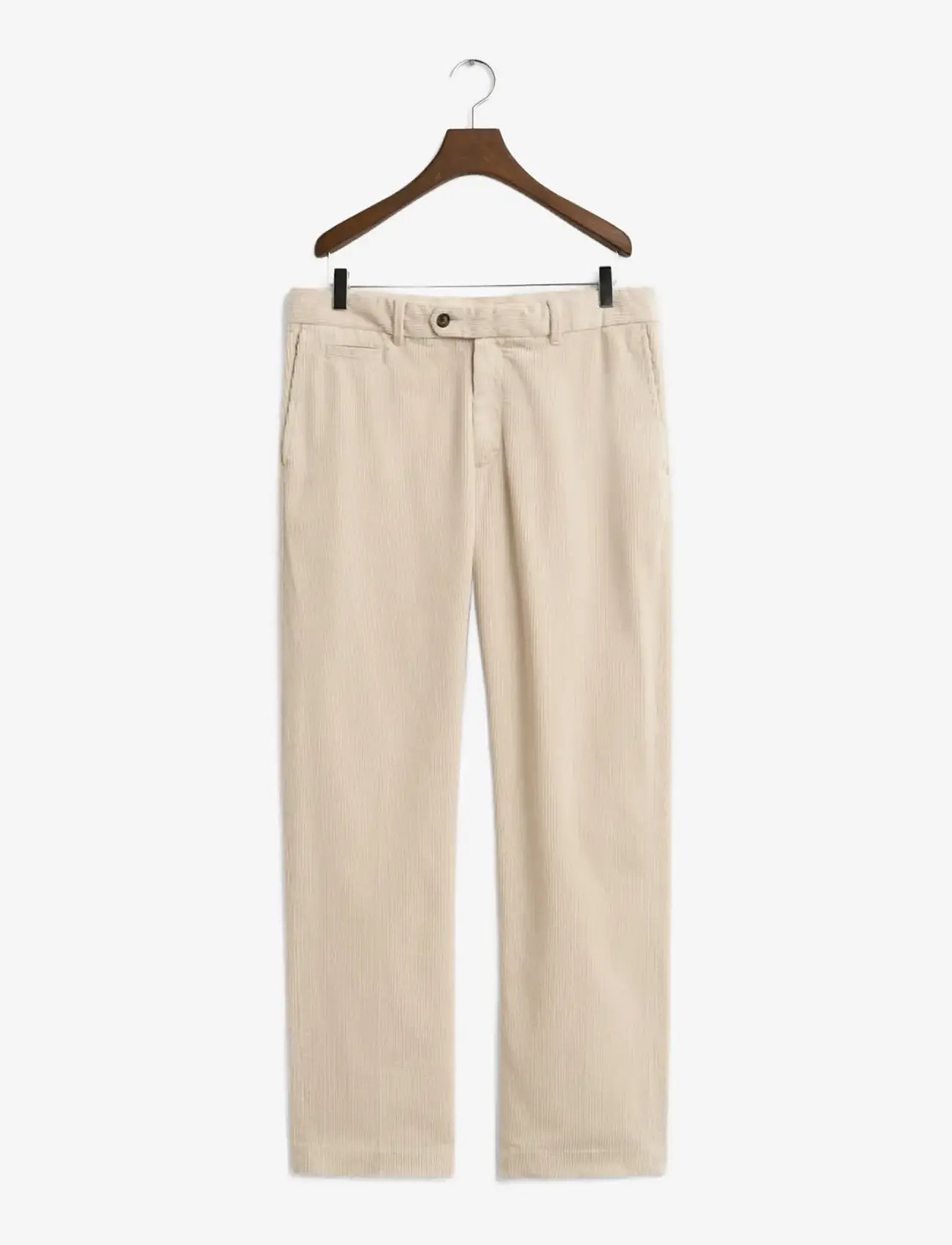 GANT - STRAIGHT FIT CORD PANTS - casual trousers - putty - 1