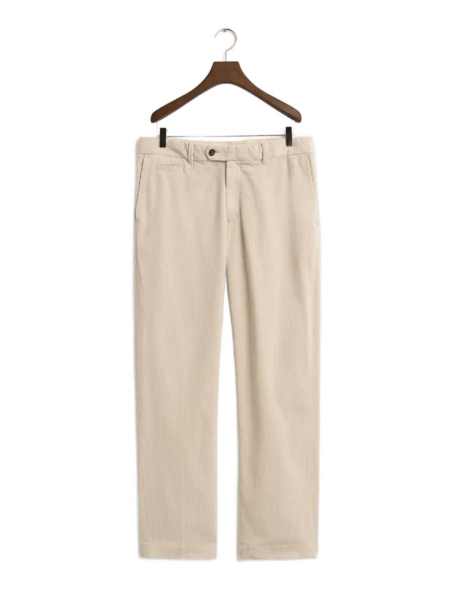 Gant - STRAIGHT FIT CORD PANTS - pantalons décontractés - putty - 1