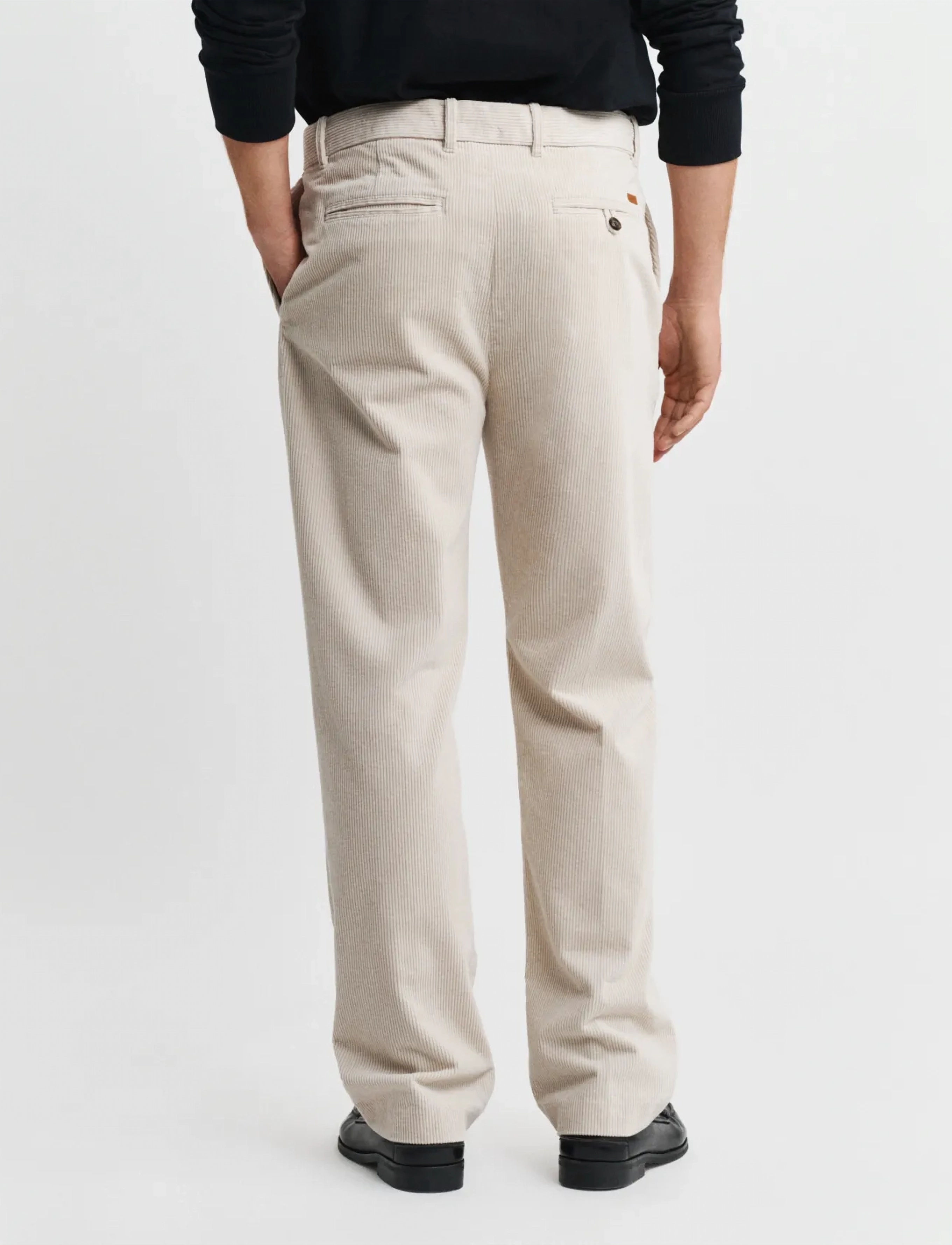 Gant - STRAIGHT FIT CORD PANTS - pantalons décontractés - putty - 2