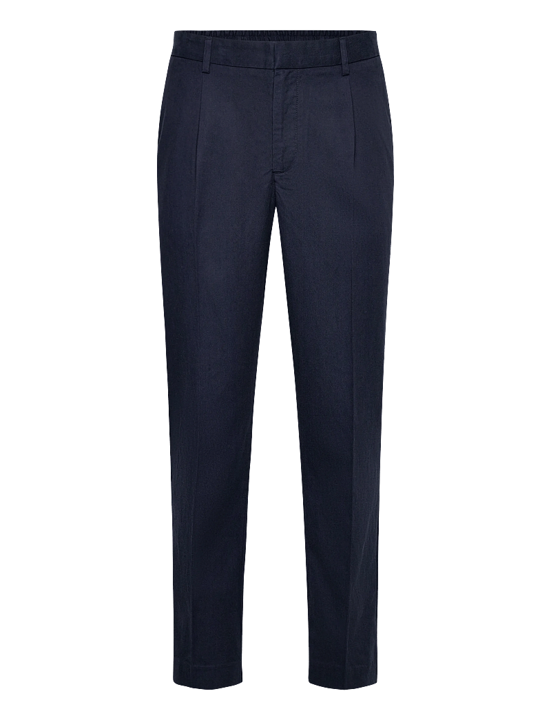 Gant - SLIM SMART COT/LYOCELL PANTS - habitbukser - evening blue - 1