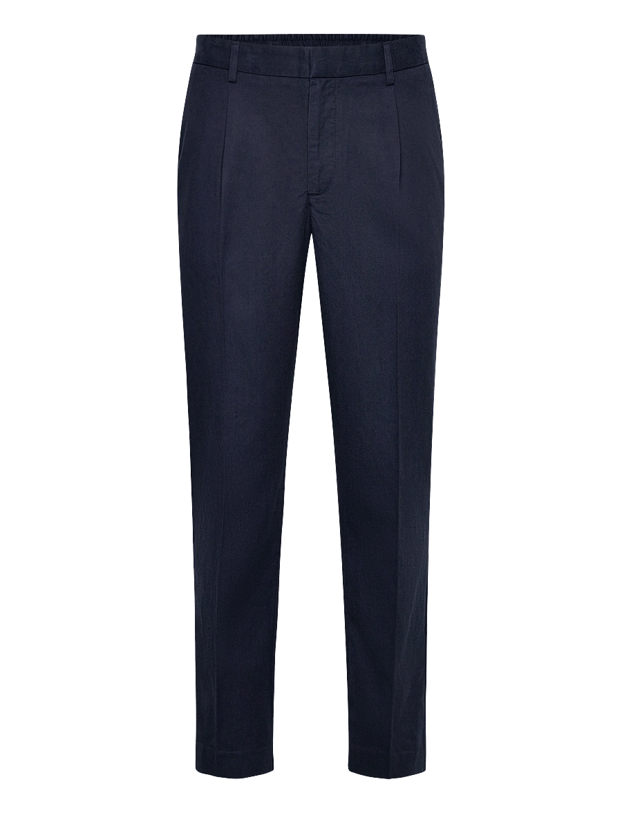 Gant - SLIM SMART COT/LYOCELL PANTS - anzugshosen - evening blue - 1