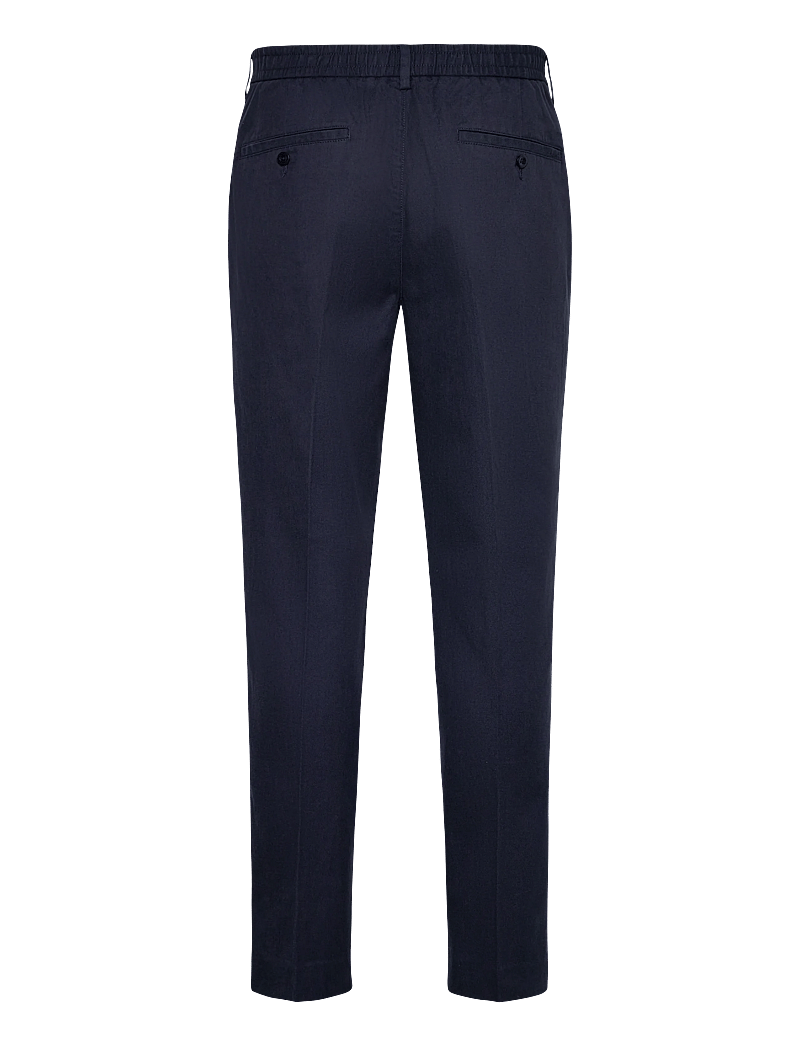 Gant - SLIM SMART COT/LYOCELL PANTS - habitbukser - evening blue - 2