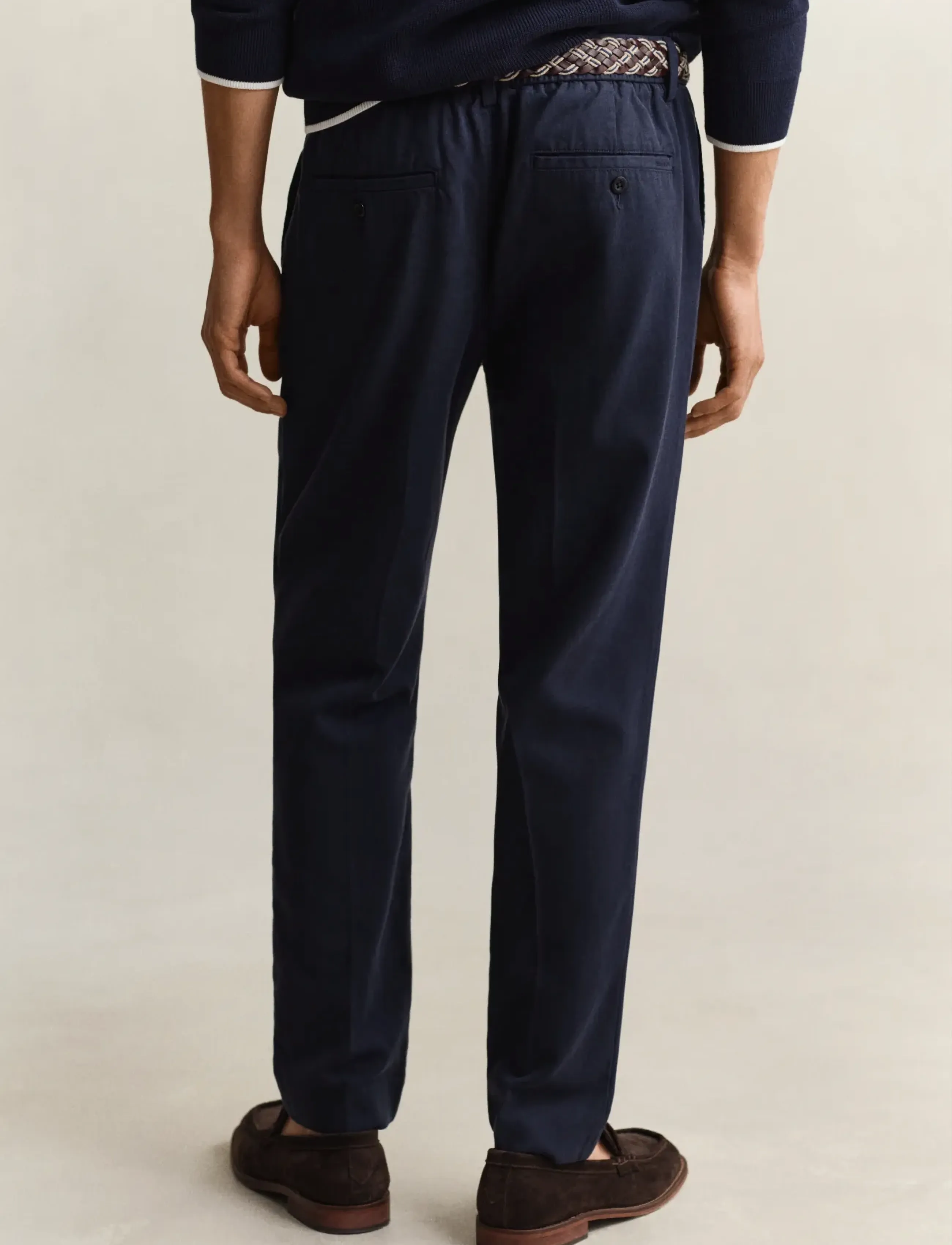 Gant - SLIM SMART COT/LYOCELL PANTS - business - evening blue - 3