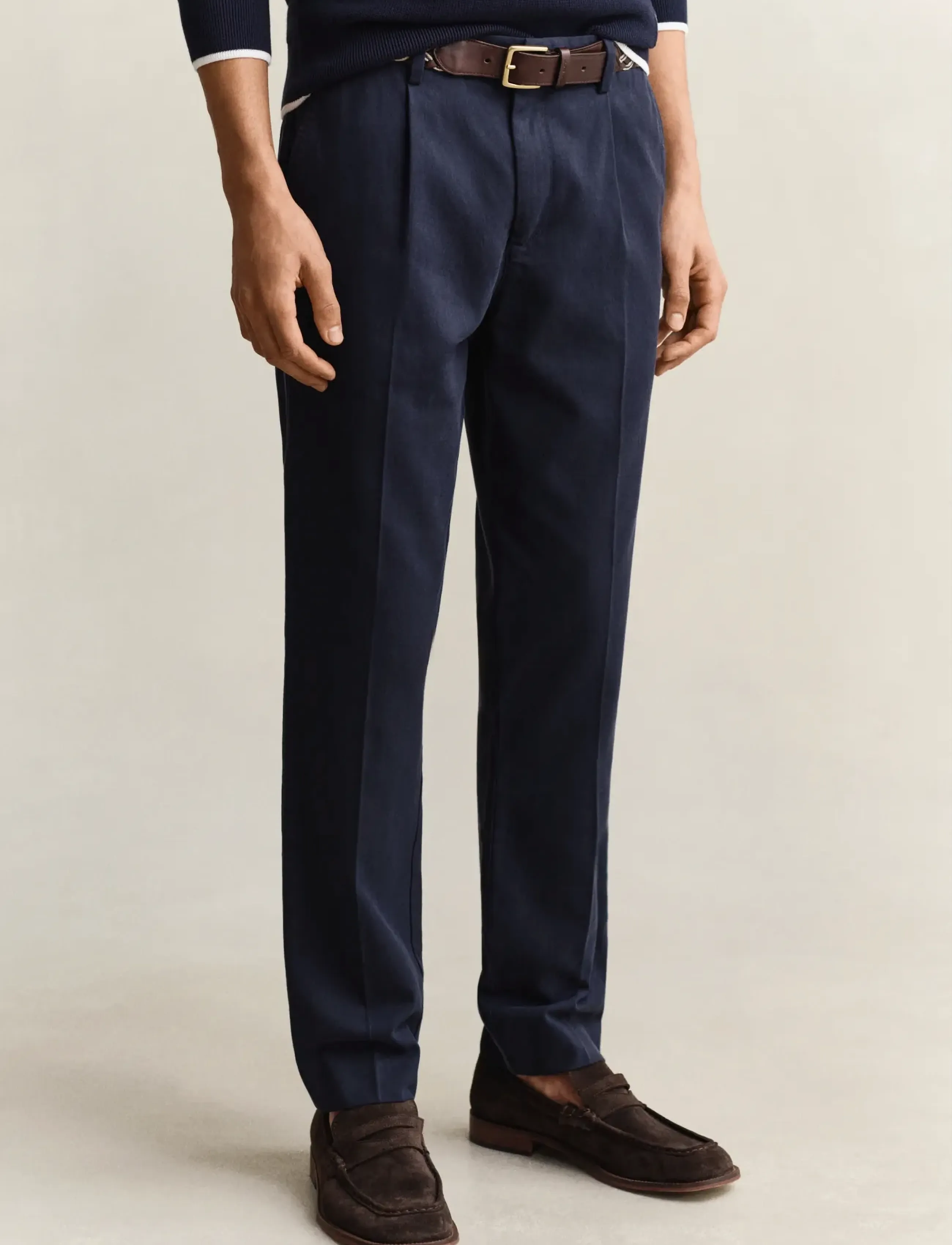 Gant - SLIM SMART COT/LYOCELL PANTS - business - evening blue - 4