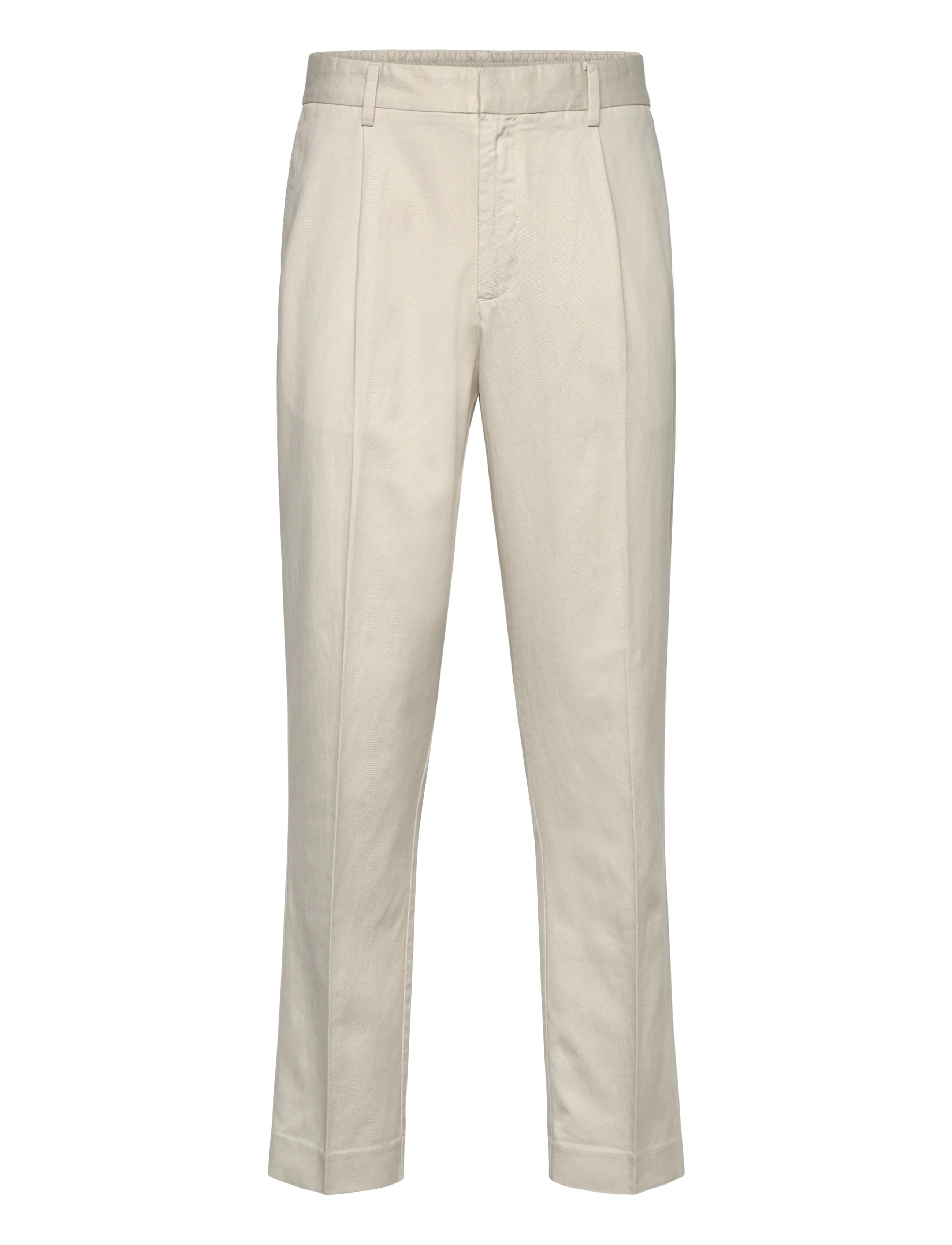 SLIM SMART COT/LYOCELL PANTS - SAND
