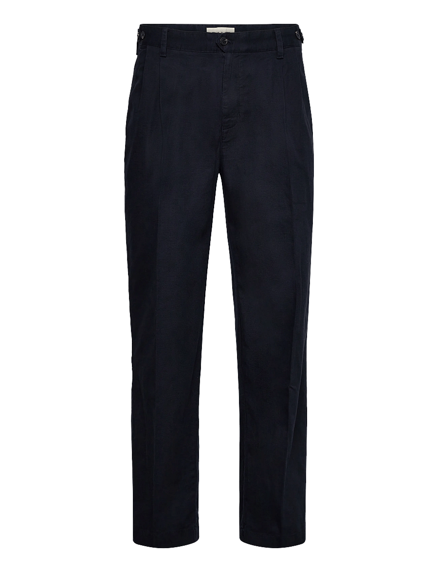 Gant - REL LIGHT CANVAS CHINOS - anzugshosen - evening blue - 1
