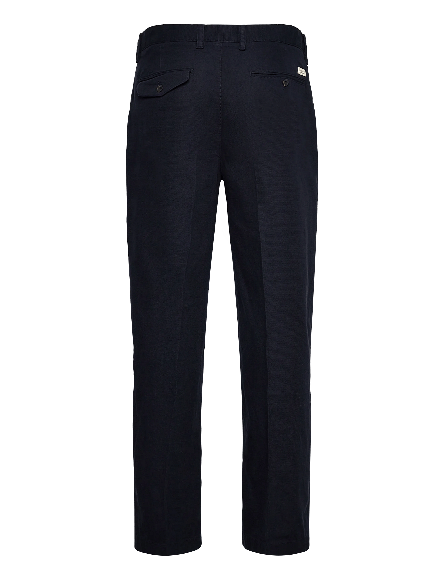 Gant - REL LIGHT CANVAS CHINOS - anzugshosen - evening blue - 2