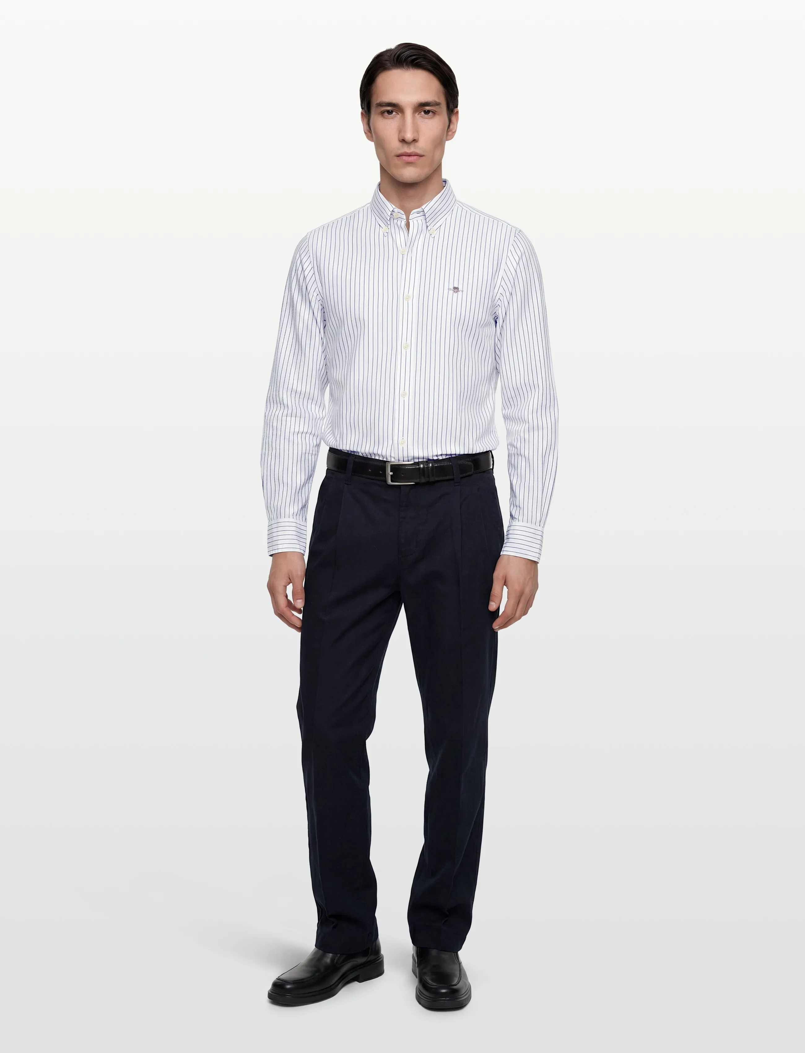 Gant Rel Light Canvas Chinos, Mænd, Plisserede Canvas Chinos, Navy, Str: 36