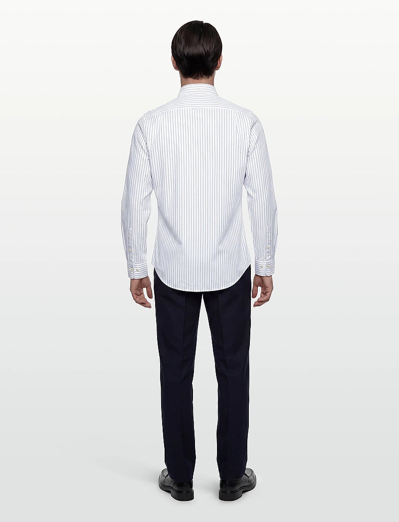 Gant - REL LIGHT CANVAS CHINOS - anzugshosen - evening blue - 4