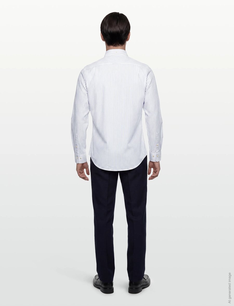 Gant - REL LIGHT CANVAS CHINOS - anzugshosen - evening blue - 4