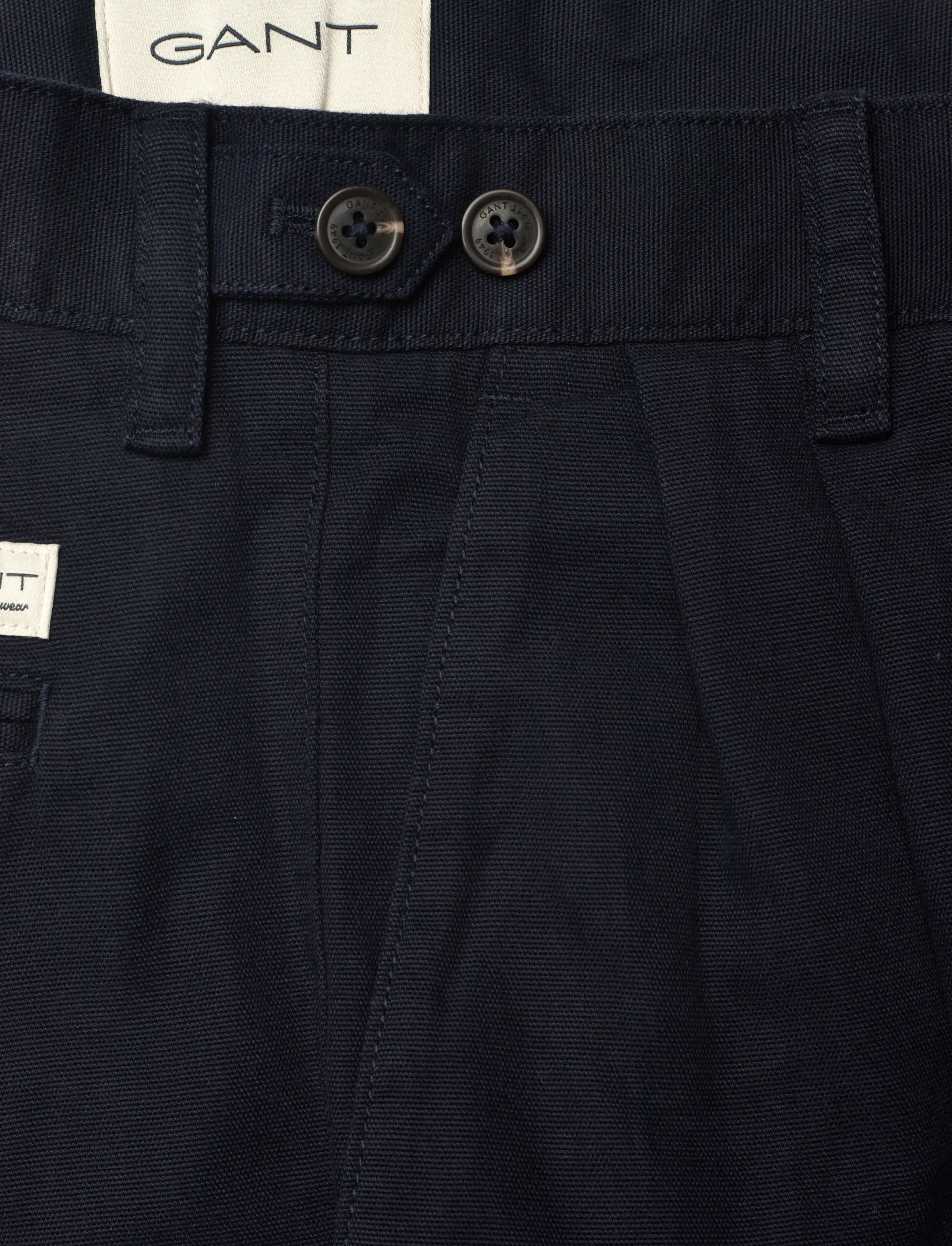 Gant - REL LIGHT CANVAS CHINOS - kostymbyxor - evening blue - 5