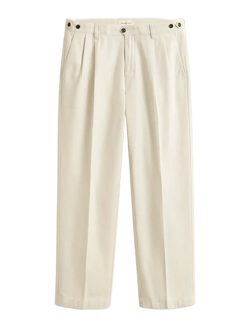 Gant - REL LIGHT CANVAS CHINOS - anzugshosen - sand - 1