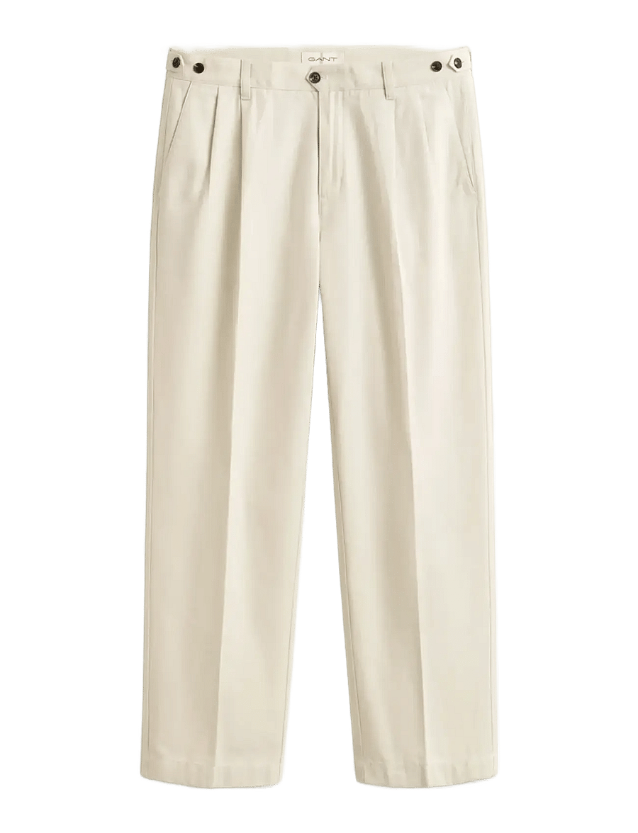 Gant - REL LIGHT CANVAS CHINOS - anzugshosen - sand - 1