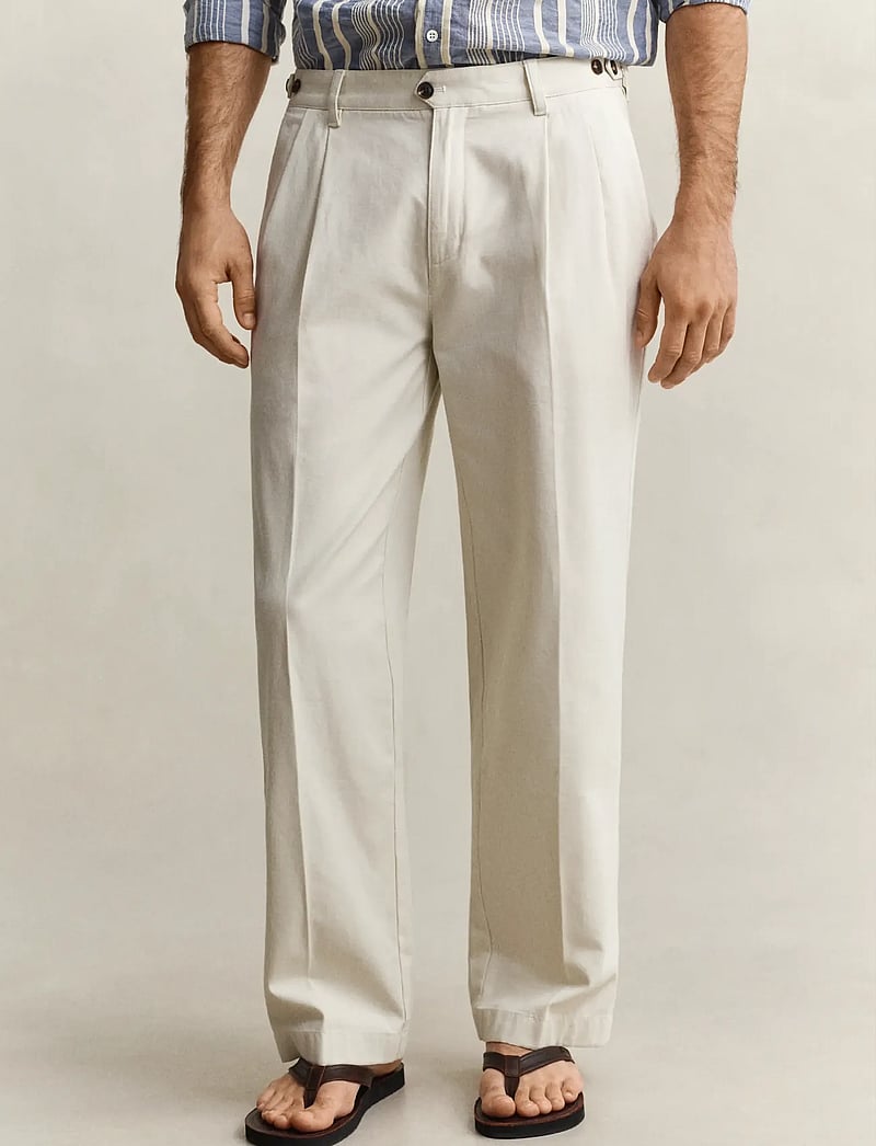 Gant - REL LIGHT CANVAS CHINOS - anzugshosen - sand - 3