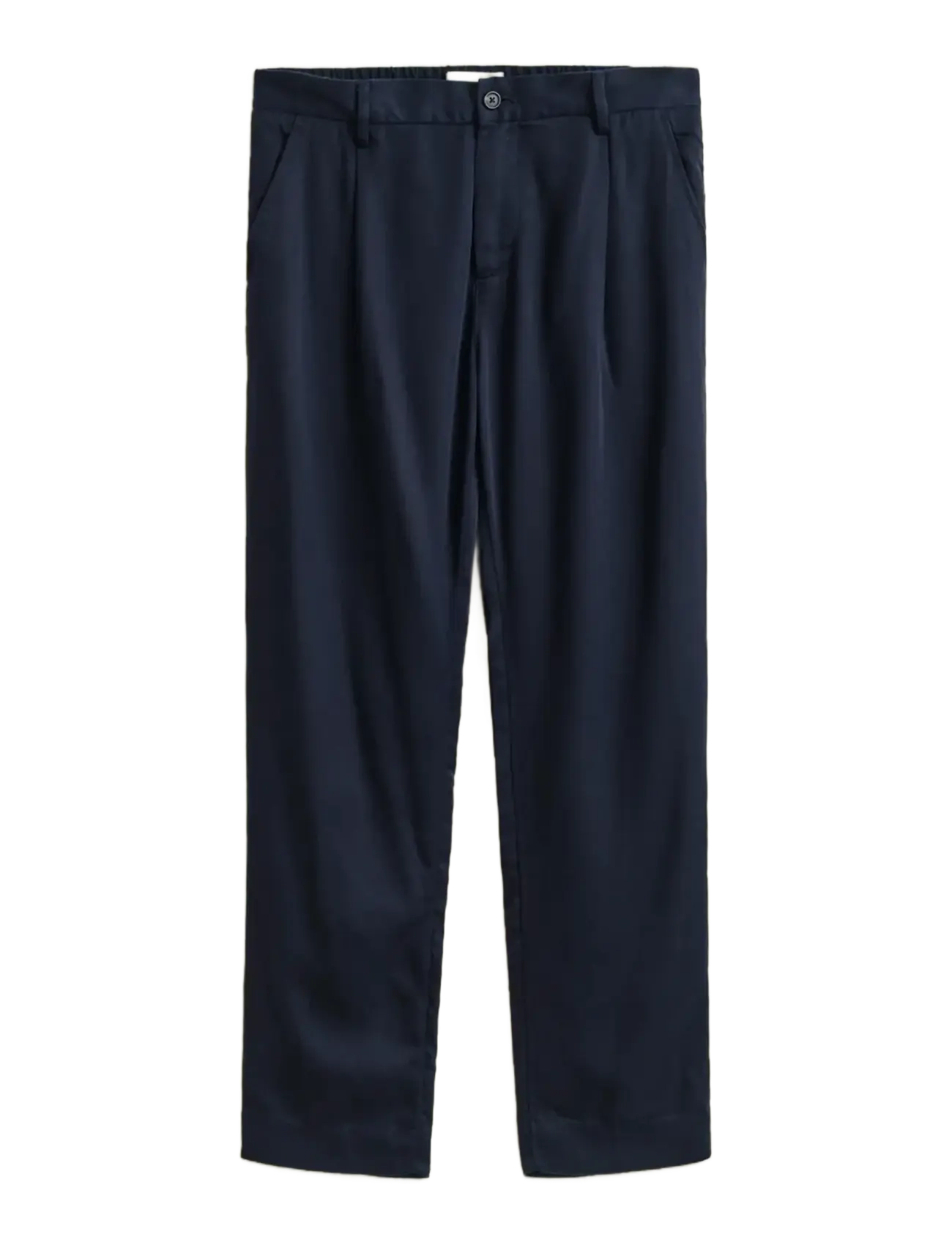 GANT REG LYOCELL PANTS - Casual - EVENING BLUE / navy