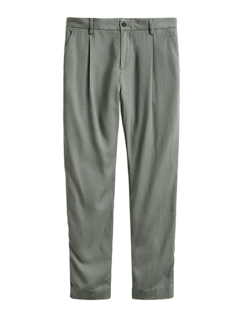 GANT - REG LYOCELL PANTS - casual trousers - pewter grey - 1