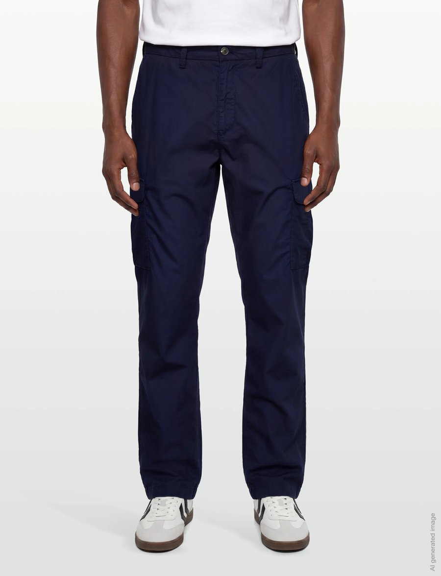Gant - REG LIGHT COTTON CARGO PANTS - „cargo" stiliaus kelnės - classic blue - 3