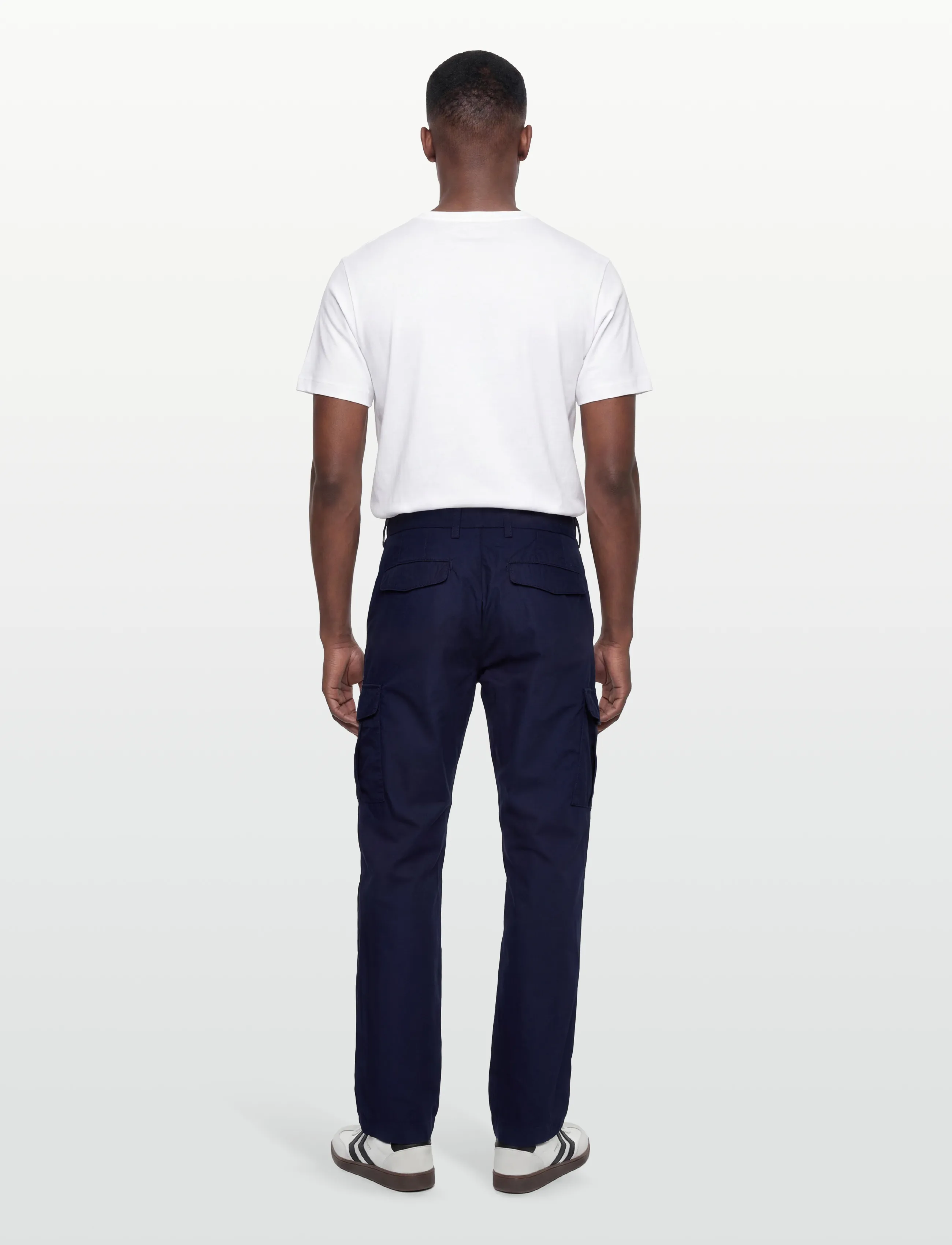 Gant - REG LIGHT COTTON CARGO PANTS - „cargo" stiliaus kelnės - classic blue - 4