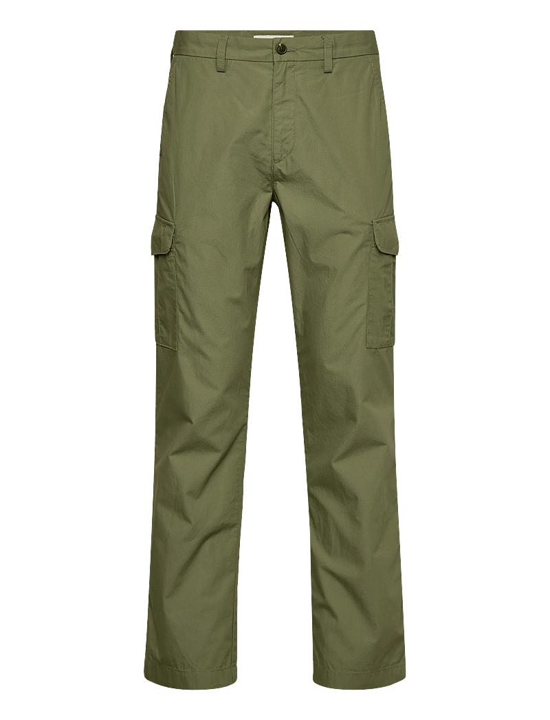 Gant - REG LIGHT COTTON CARGO PANTS - cargobukser - dry herb green - 1