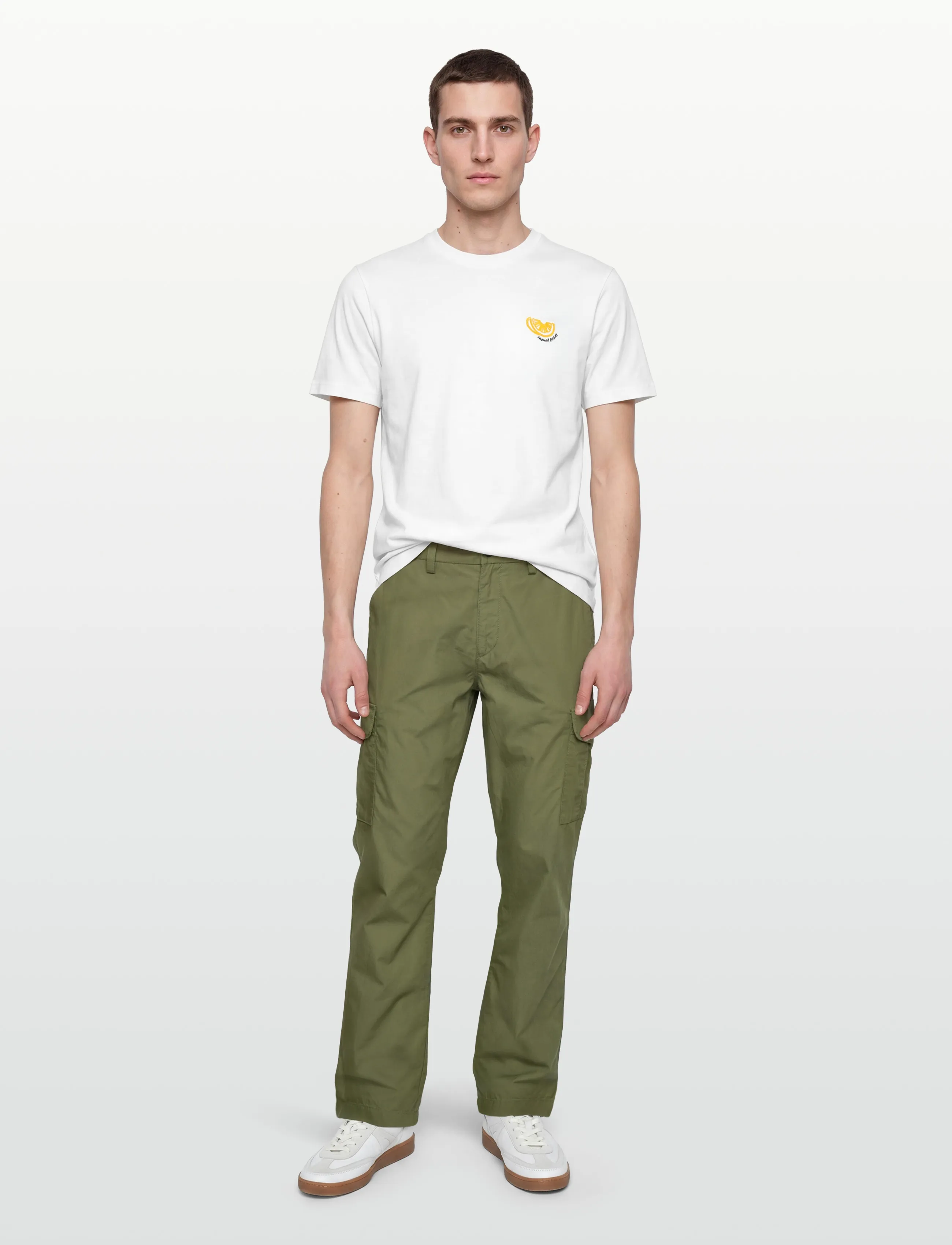 Gant Reg Light Cotton Cargo Pants, 31, Trousers, Khakigrün - Männerswear