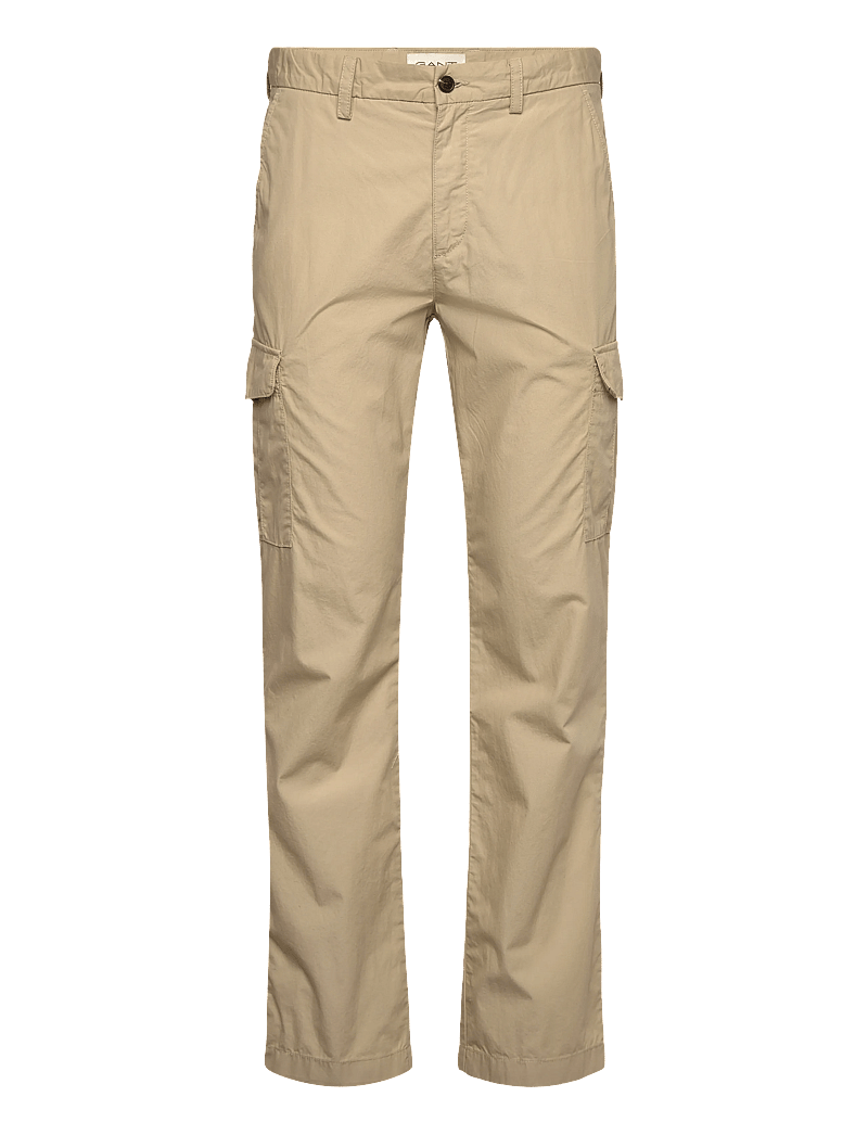 Gant - REG LIGHT COTTON CARGO PANTS - cargobukser - oat beige - 1