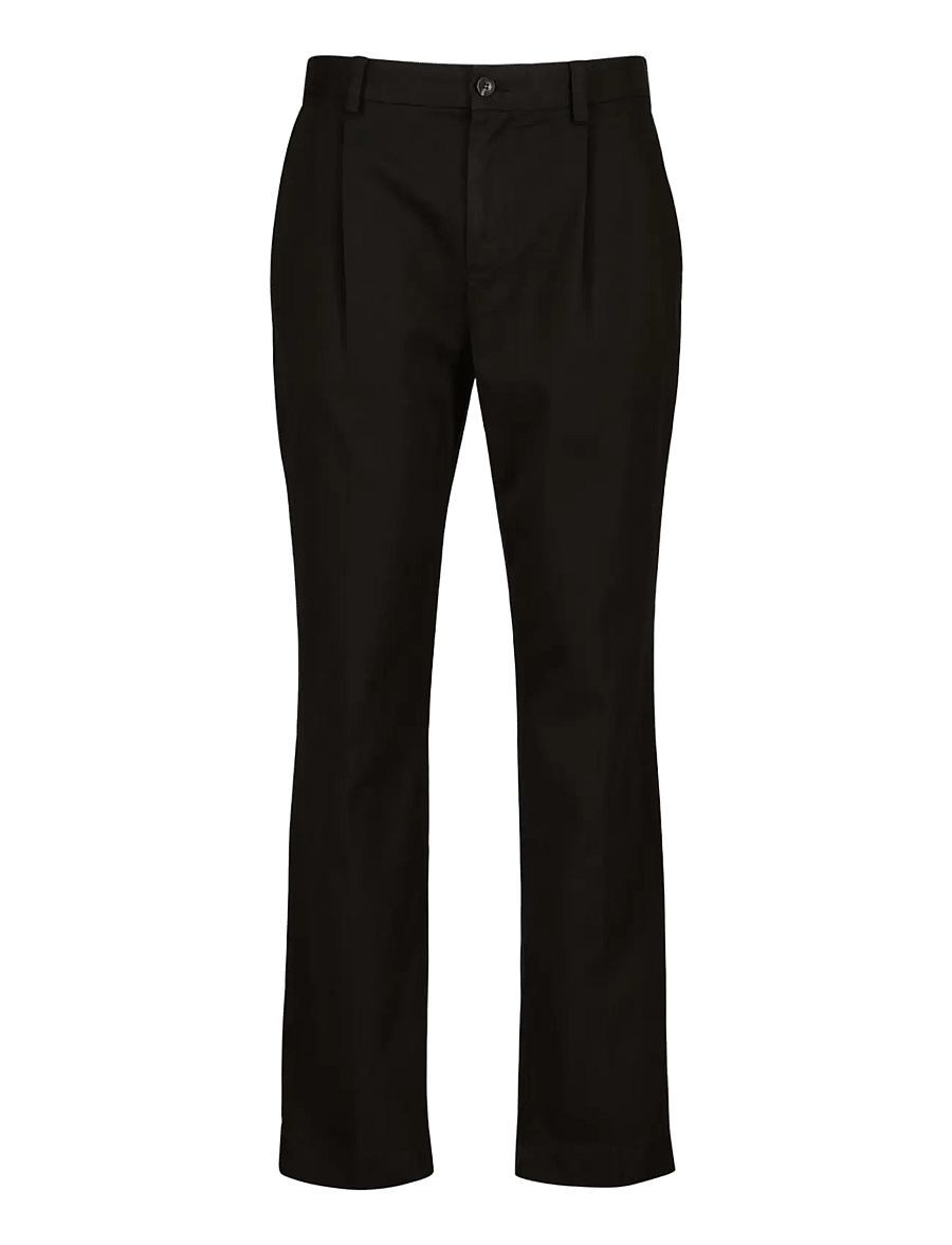 Gant - TAPERED COTTON TWILL CHINOS - chinos - black brown - 0
