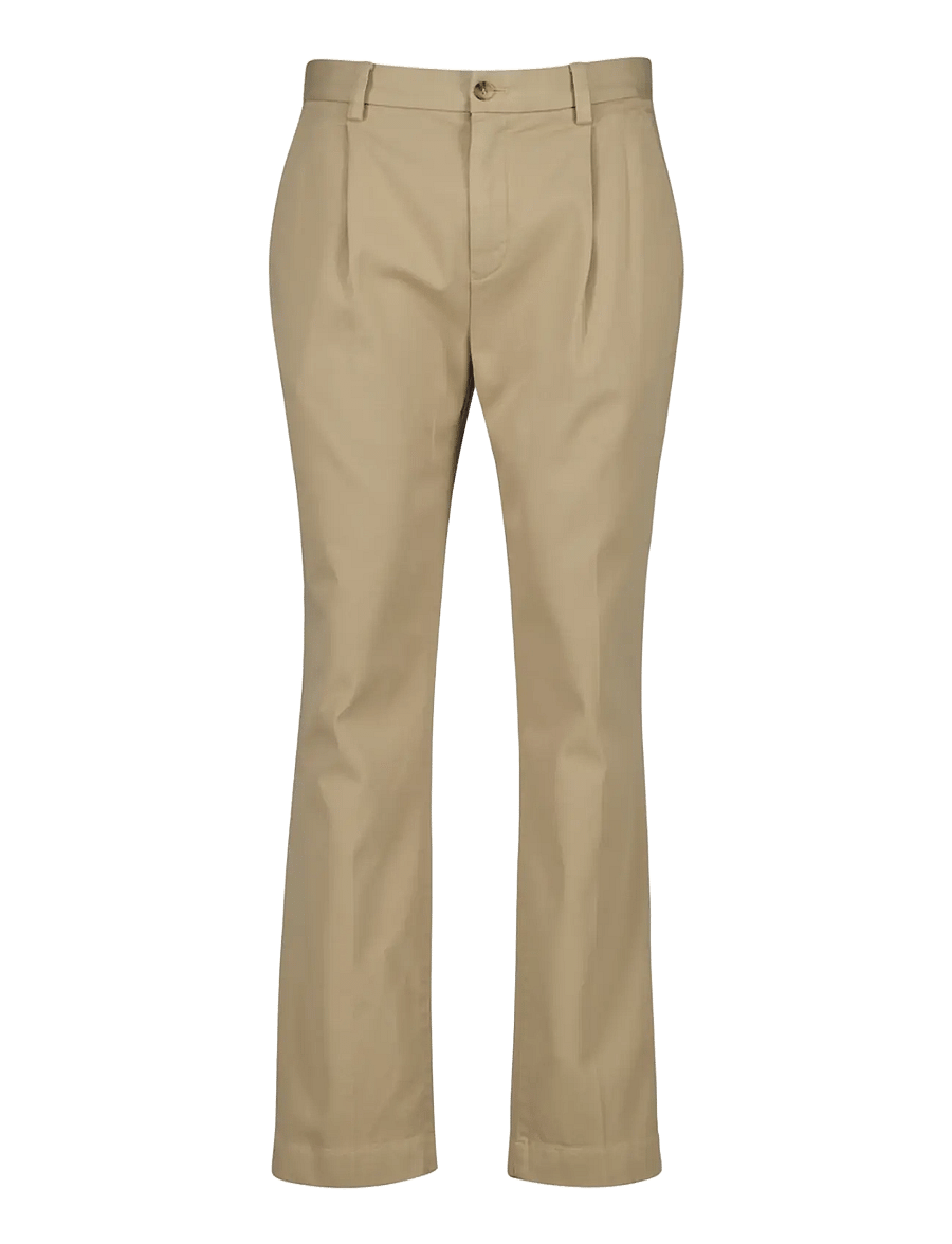 Gant - TAPERED COTTON TWILL CHINOS - chinos - dark khaki - 0