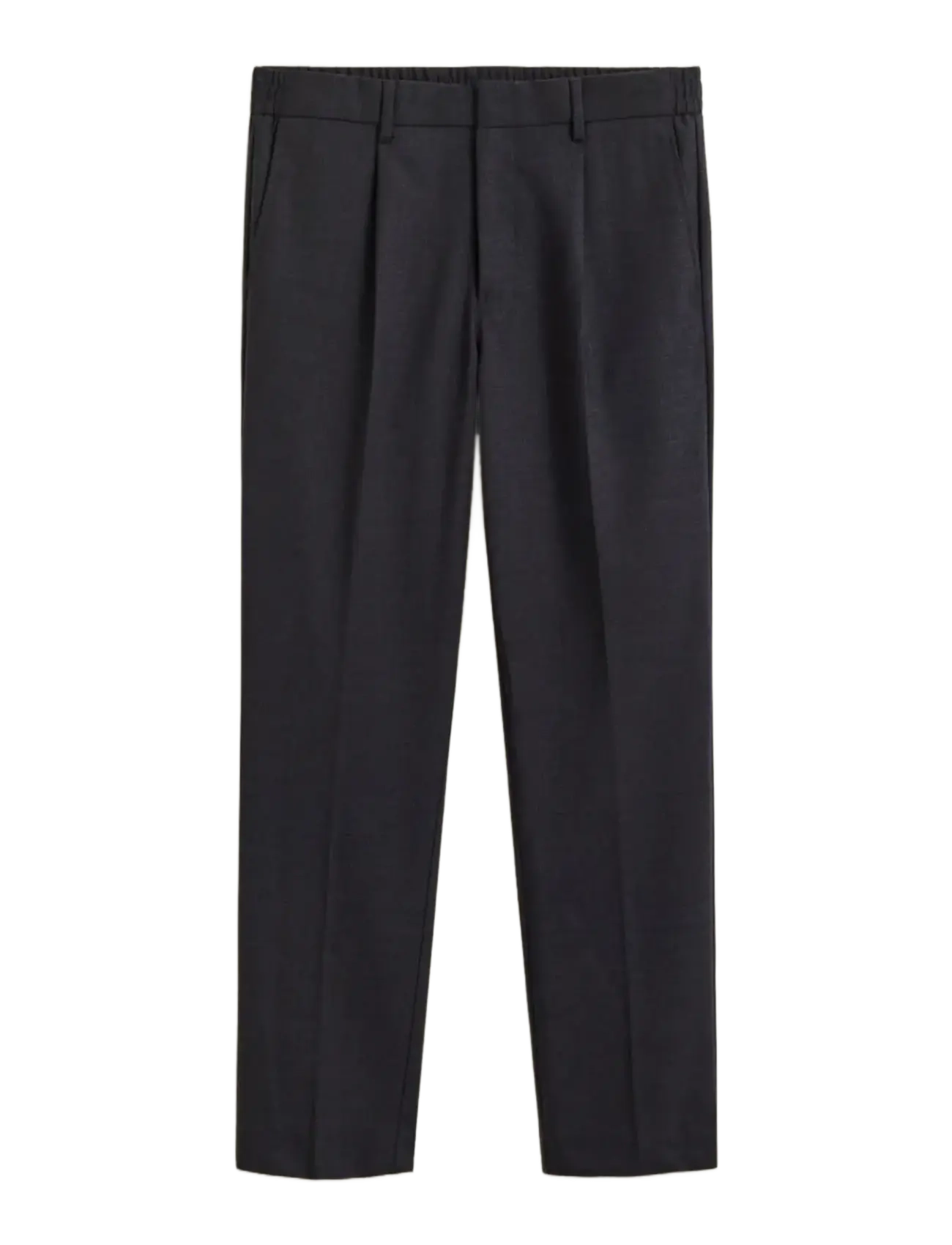 Gant TAPERED WOOL PANTS - Riided - BLACK GREY / grey
