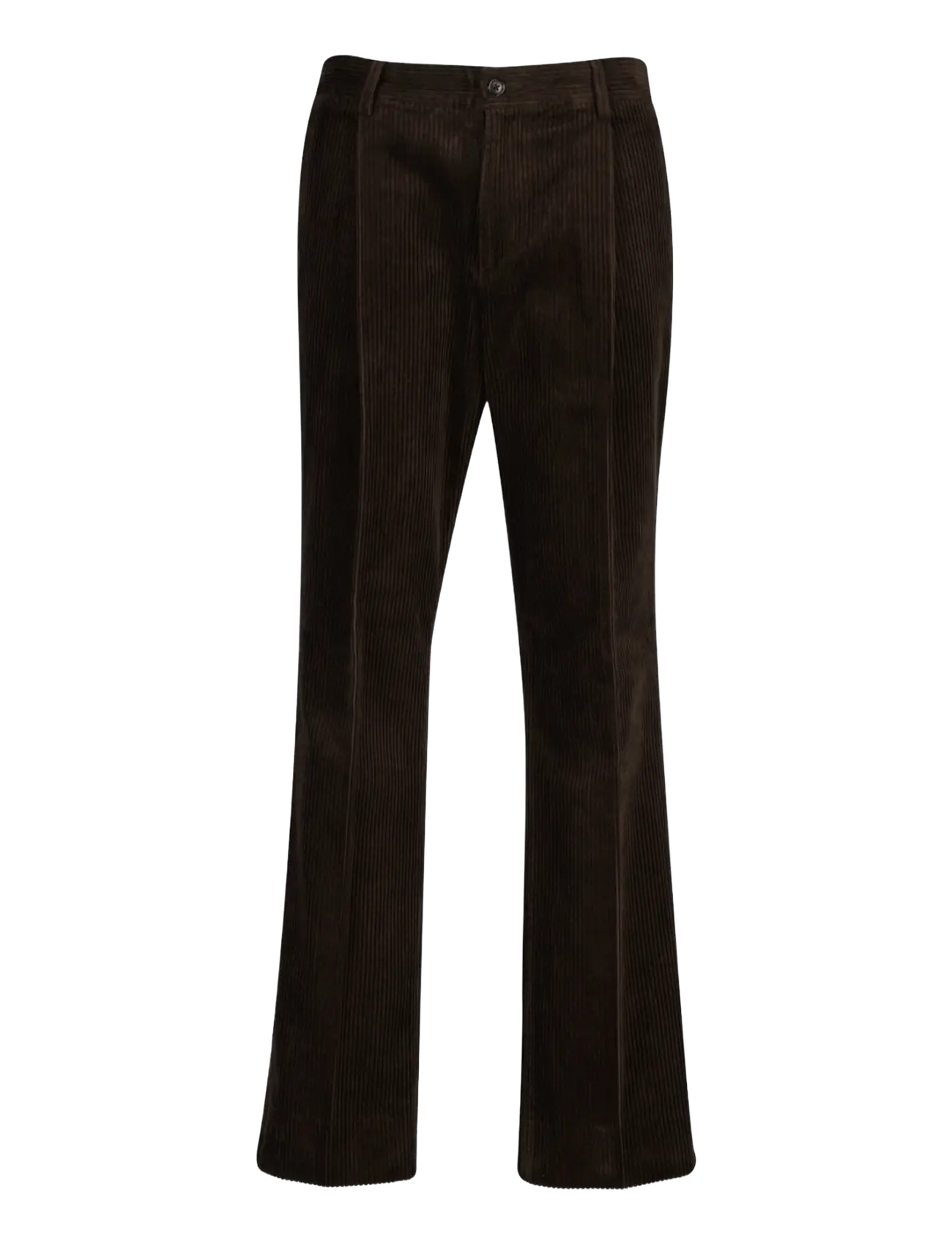 Gant CORDUROY SUIT PANTS - Pantalons - BLACK BROWN / brown
