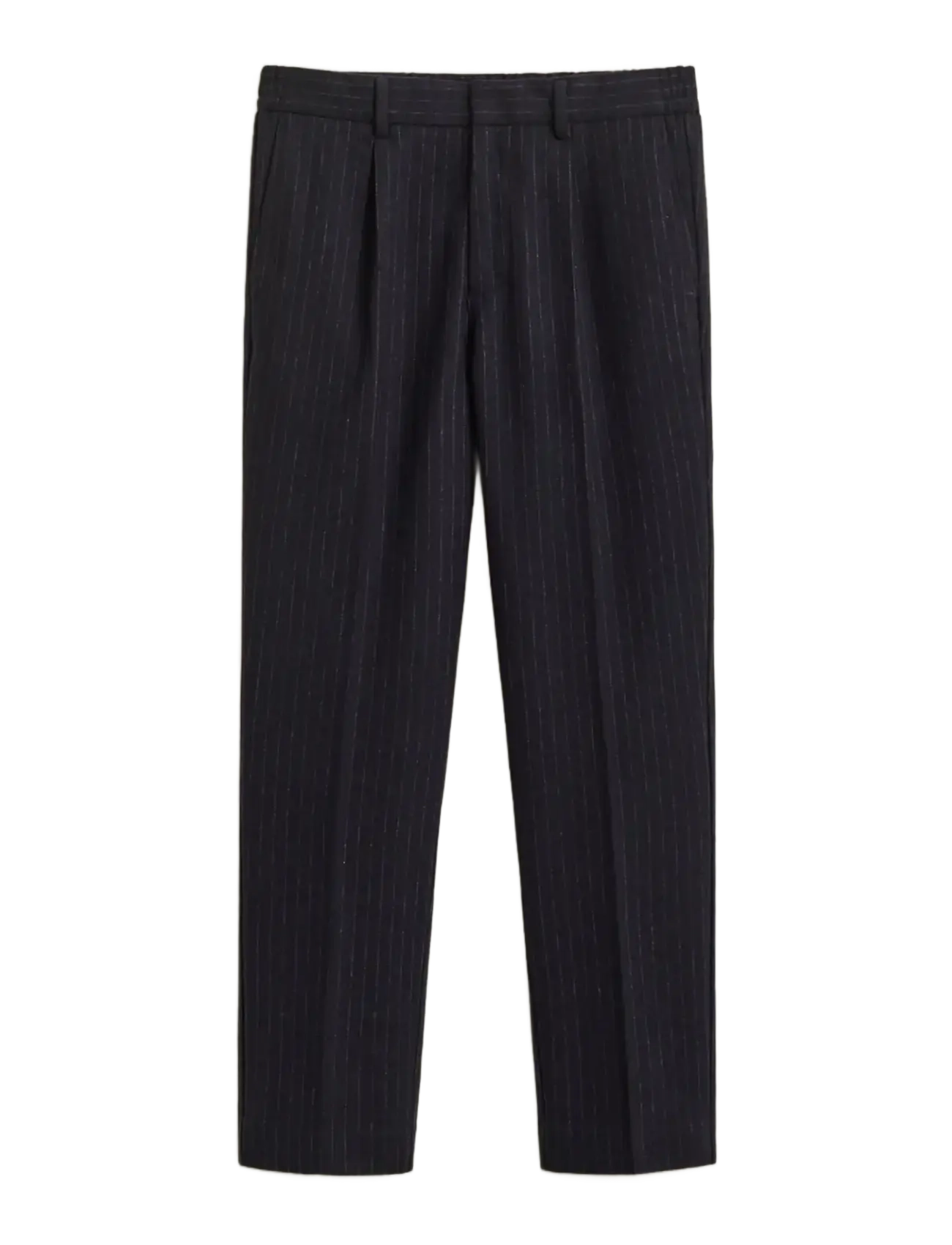 Gant - TAPERED WOOL FLANNEL PANTS - evening blue - 1