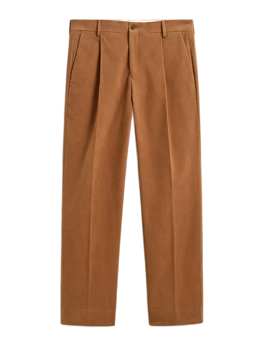 Gant - MOLESKIN SUIT PANTS - anzugshosen - caramel brown - 0
