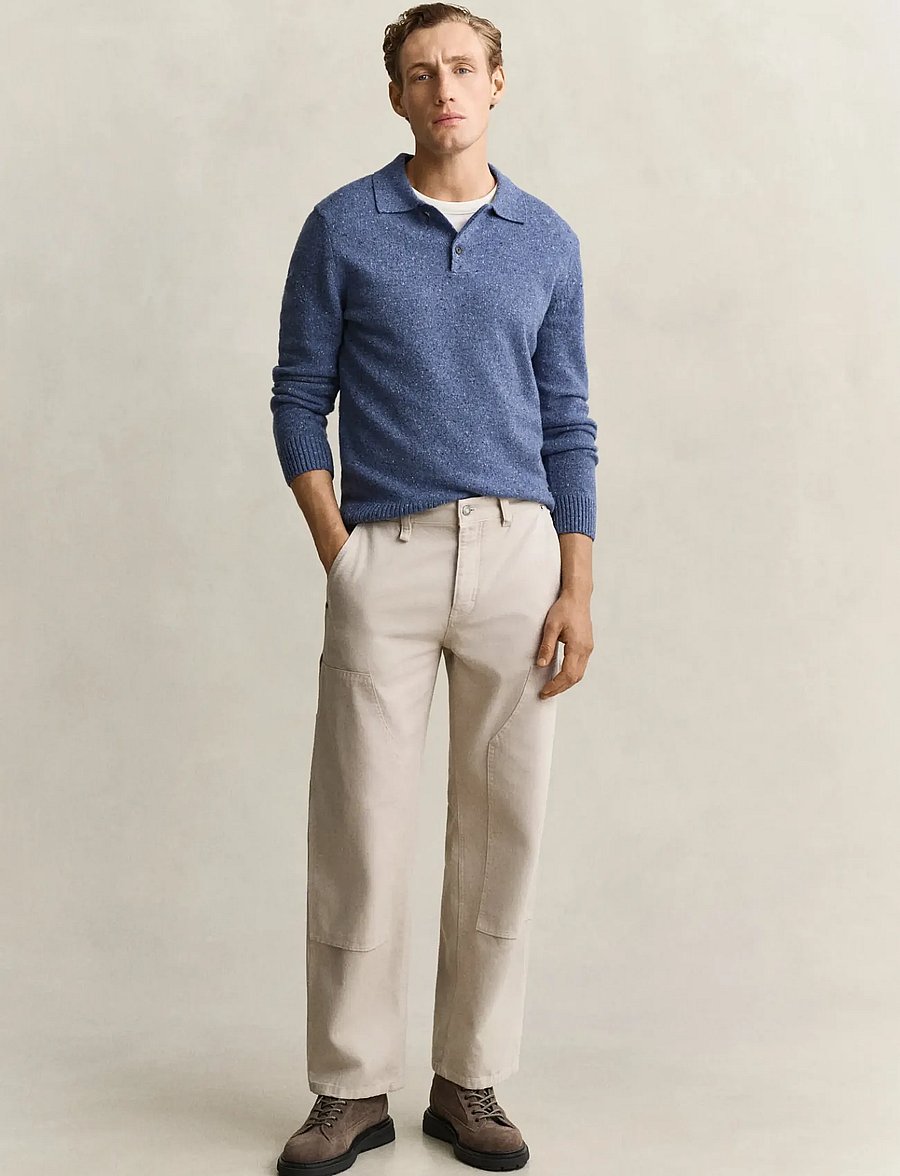 Gant - RELAXED CARPENTER CANVAS PANTS - casual trousers - clay beige - 1
