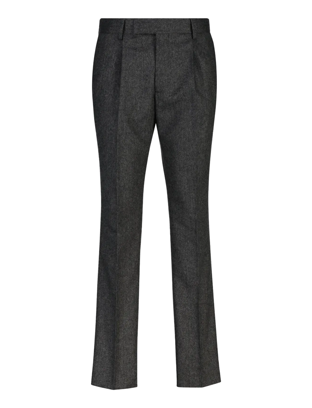 Gant WOOL HERRINGBONE SUIT PANTS - Byxor - BLACK GREY / grey