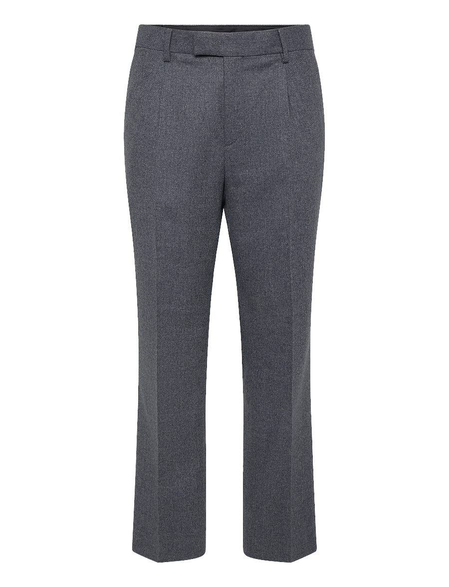 Gant - WOOL HERRINGBONE SUIT PANTS - anzugshosen - persian blue - 0