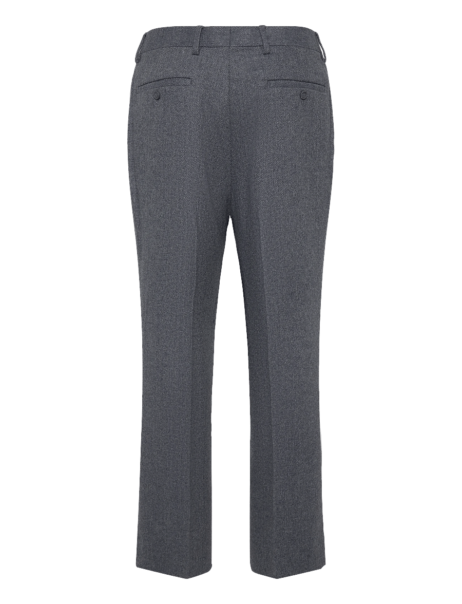 Gant - WOOL HERRINGBONE SUIT PANTS - anzugshosen - persian blue - 1