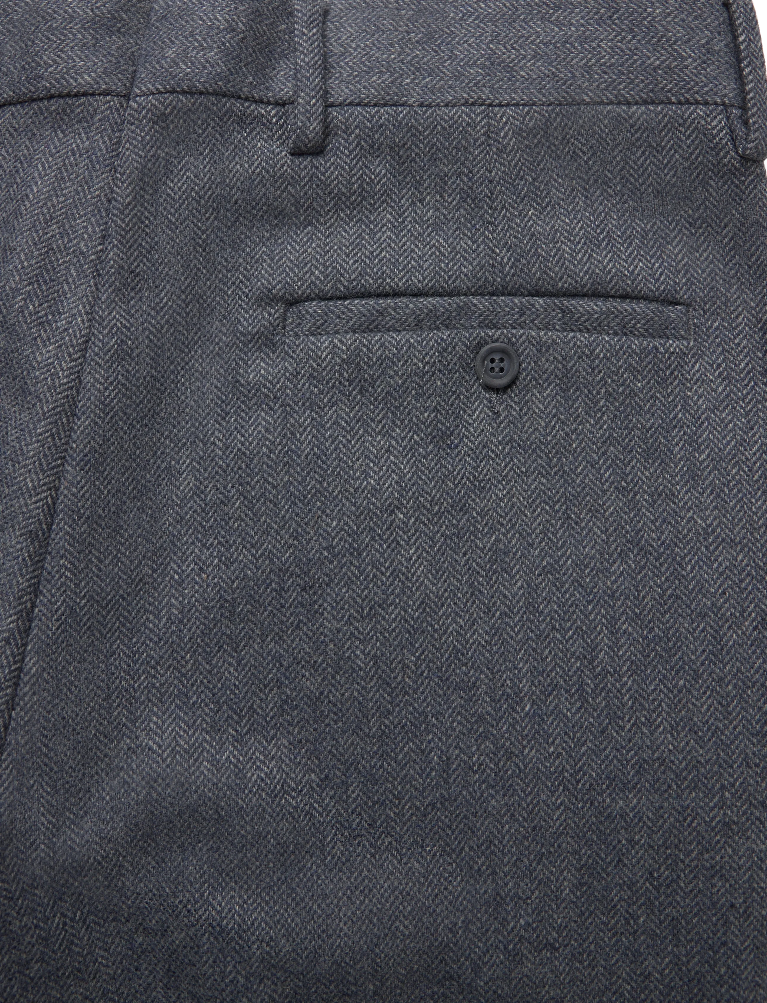 Gant - WOOL HERRINGBONE SUIT PANTS - anzugshosen - persian blue - 3