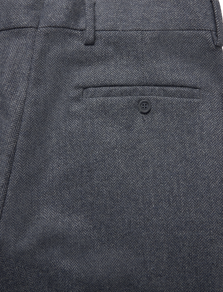 Gant - WOOL HERRINGBONE SUIT PANTS - anzugshosen - persian blue - 3