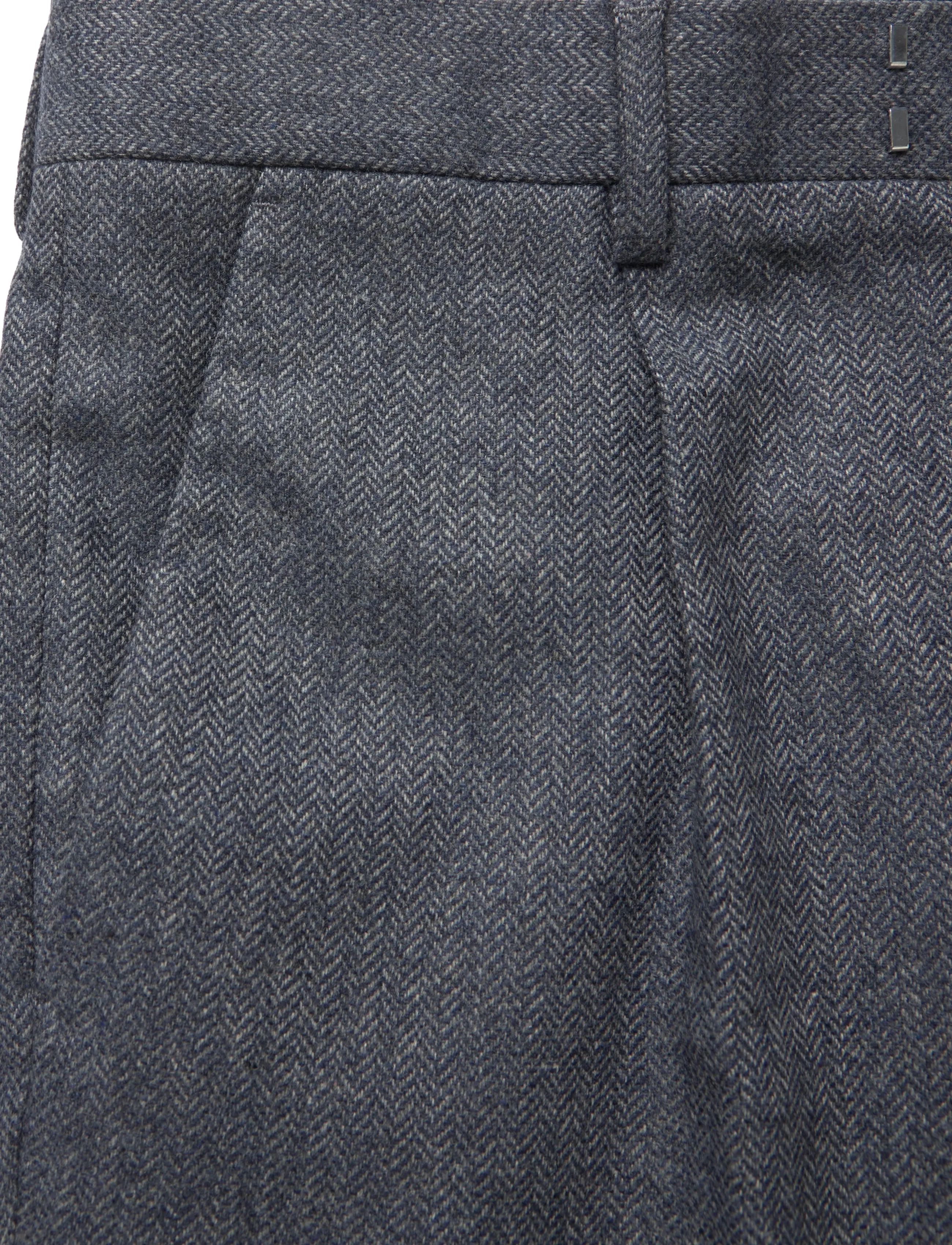 Gant - WOOL HERRINGBONE SUIT PANTS - anzugshosen - persian blue - 4