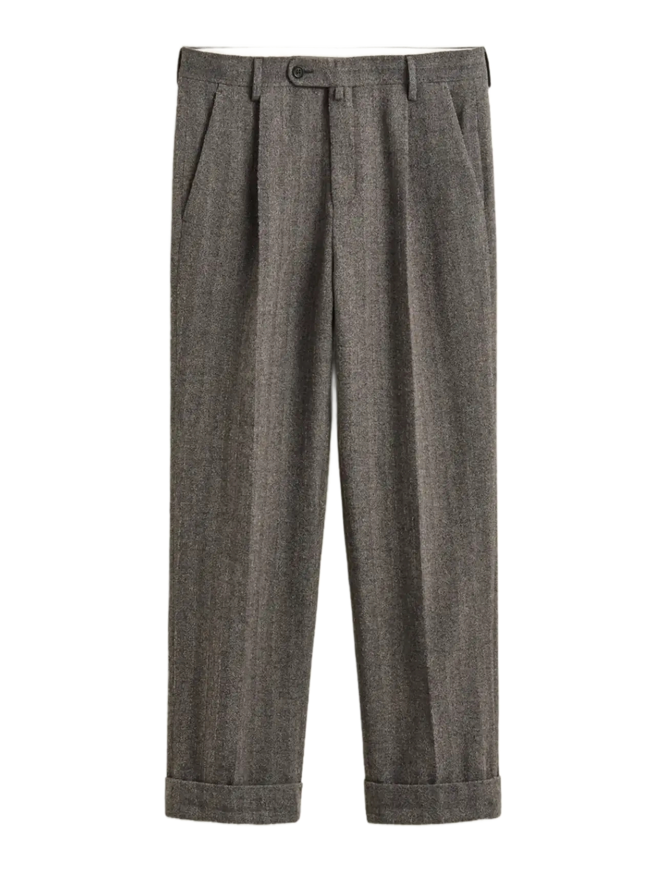 Gant COTTON WOOL PINSTRIPE SUIT PANTS - Shop by occasion - SHADOW BROWN / brown